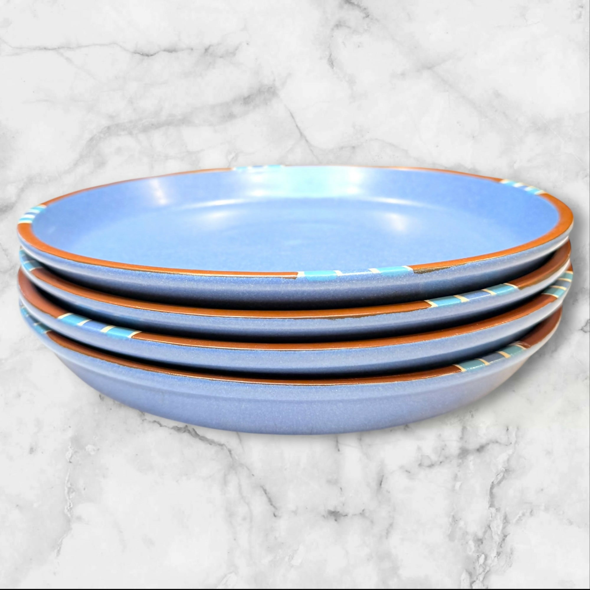 Dansk Mesa Sky Blue Salad Plates | Set of 4 | Excellent Condition