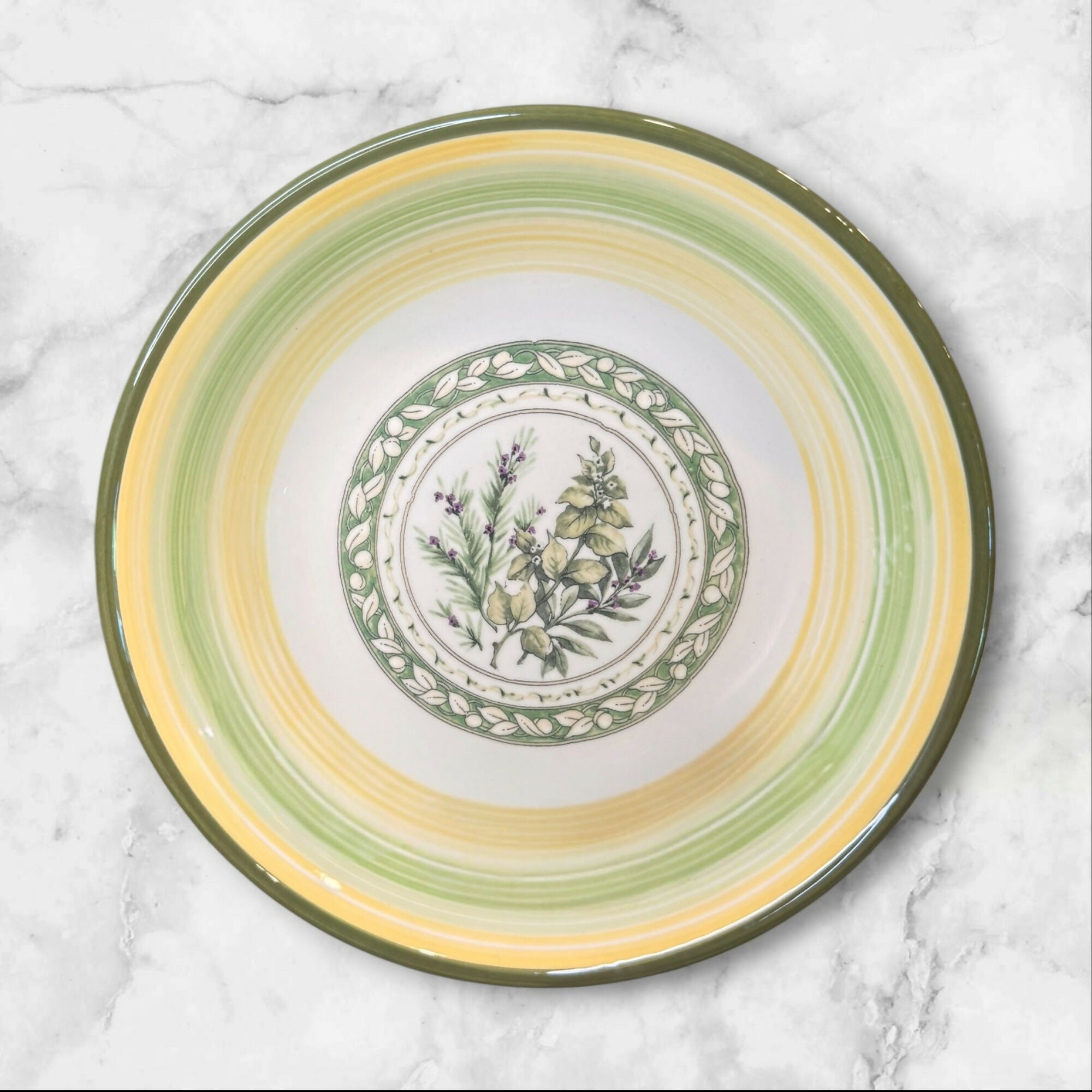 Villa Romana Villa Romana VR5 Pasta Bowls | Set of 4 | Italian Herb Collection