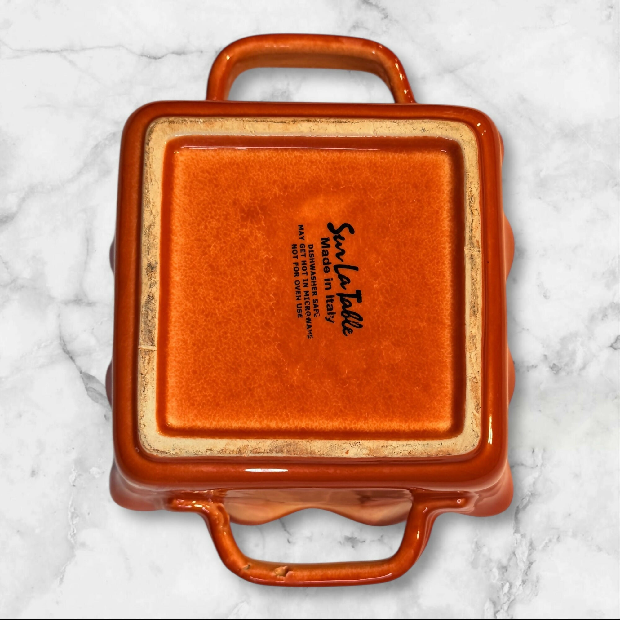 Sur La Table Italian Ceramic Baking Dish Orange | Great Condition
