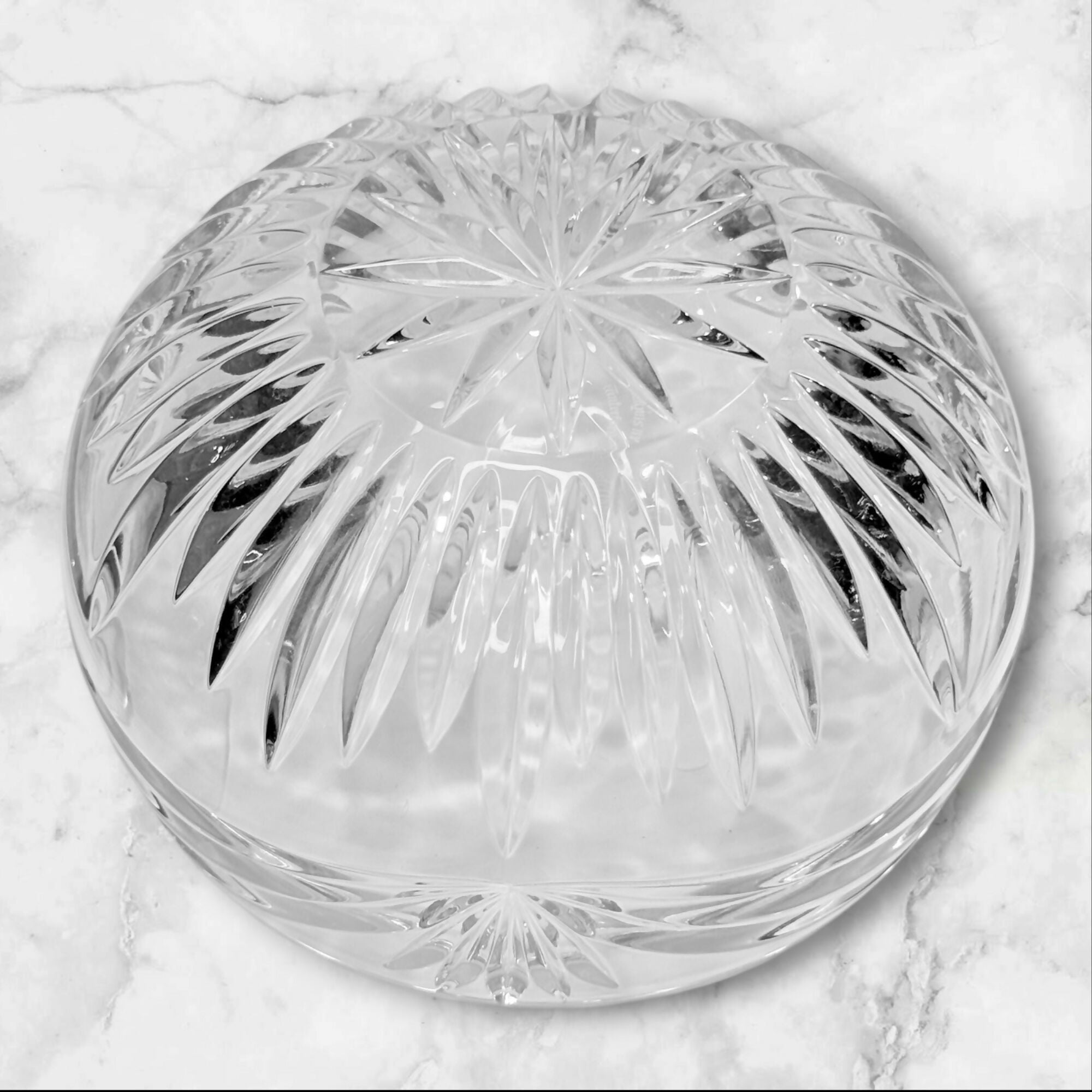 Waterford Crystal Calais Crystal Bowl | Wide Band Cut Glass | Excellent Condition