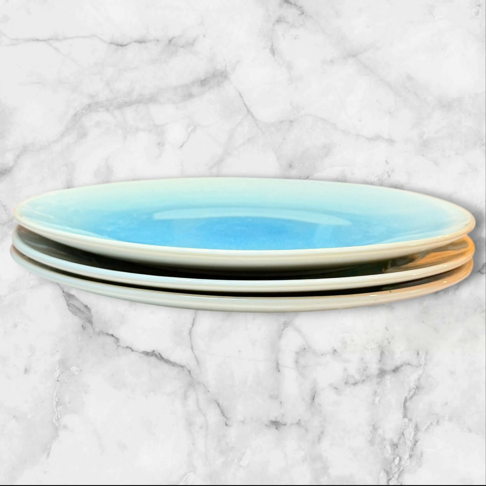 Food Network Harbor Blue Dinner Plates | Set of 3 | Great Condition