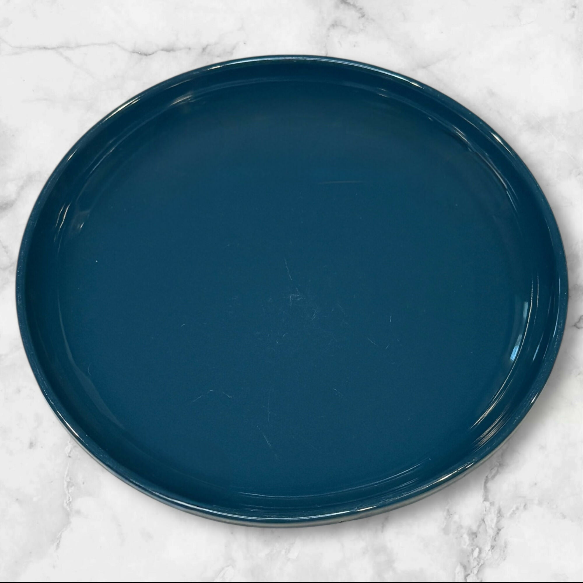 Corelle Handcrafted Blue Stoneware Dinner Plates | Set of 4 | Good Condition