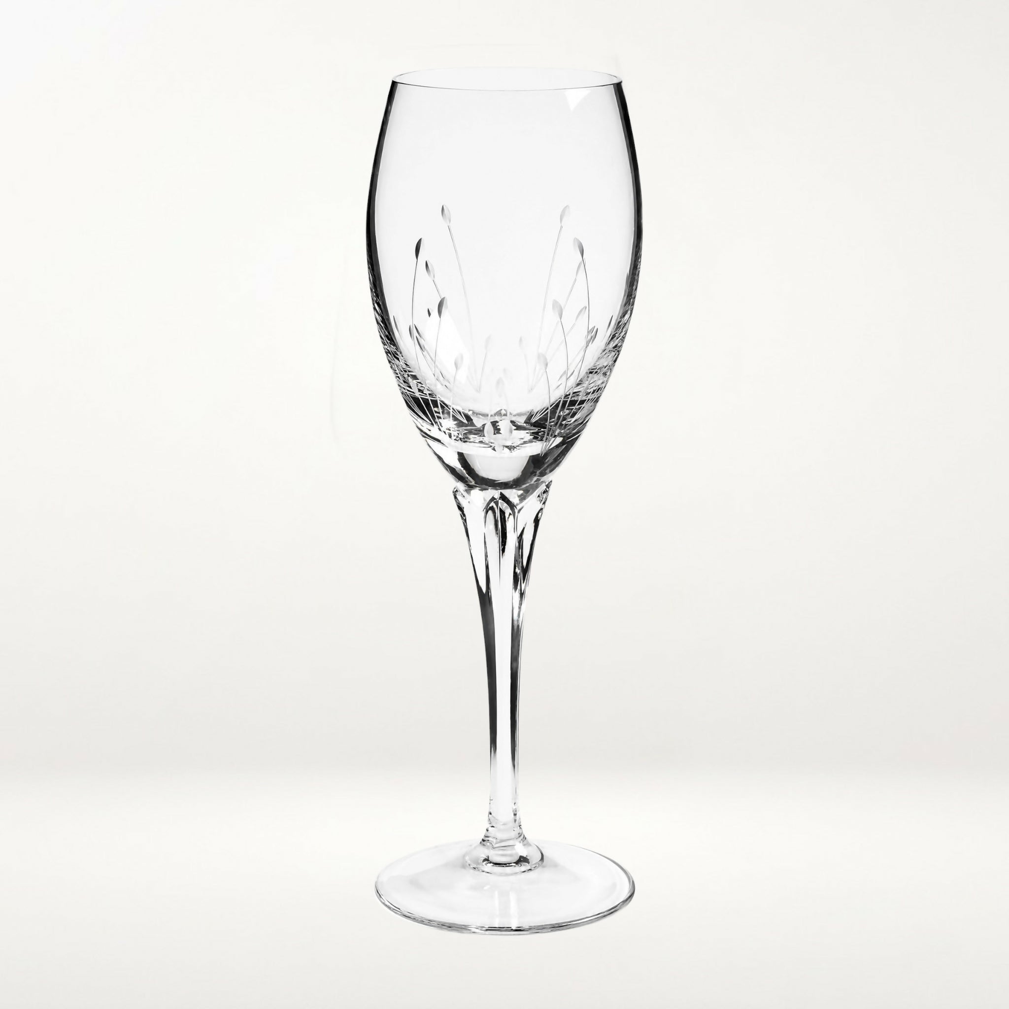 Gorham Crystal Jolie White Wine Glasses | Set of 3 | Elegant Stemware