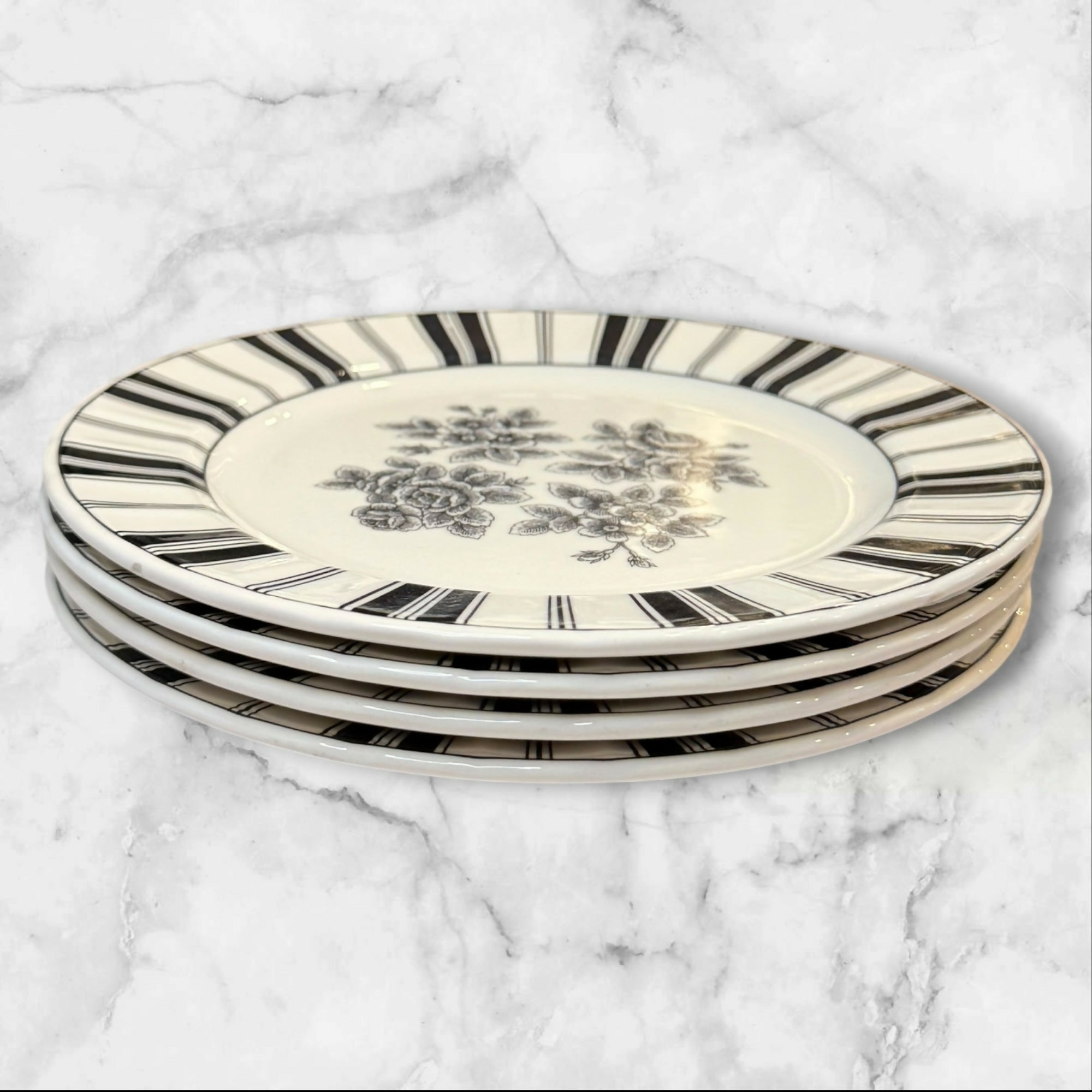 Waverly Garden Room Columbia Dinner Plates | Set of 4 | Great Condition