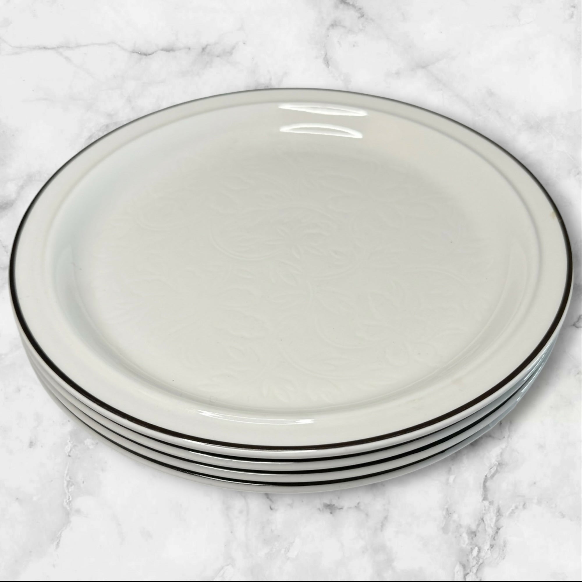 Royal Doulton Ting Brown Dinner Plates Set of 4 | Immaculate Condition