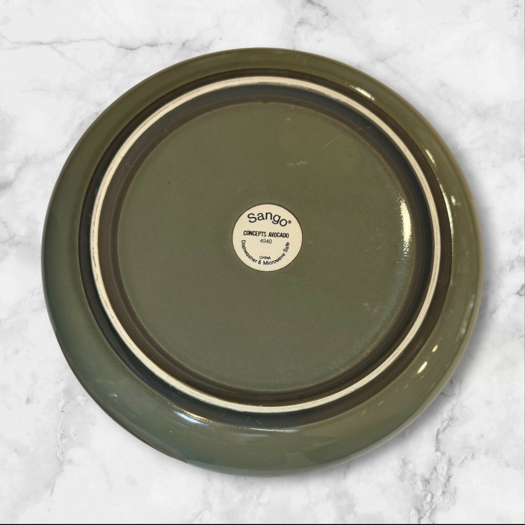 Sango Concepts Avocado Dinner Plates Set of 4 | Excellent Condition