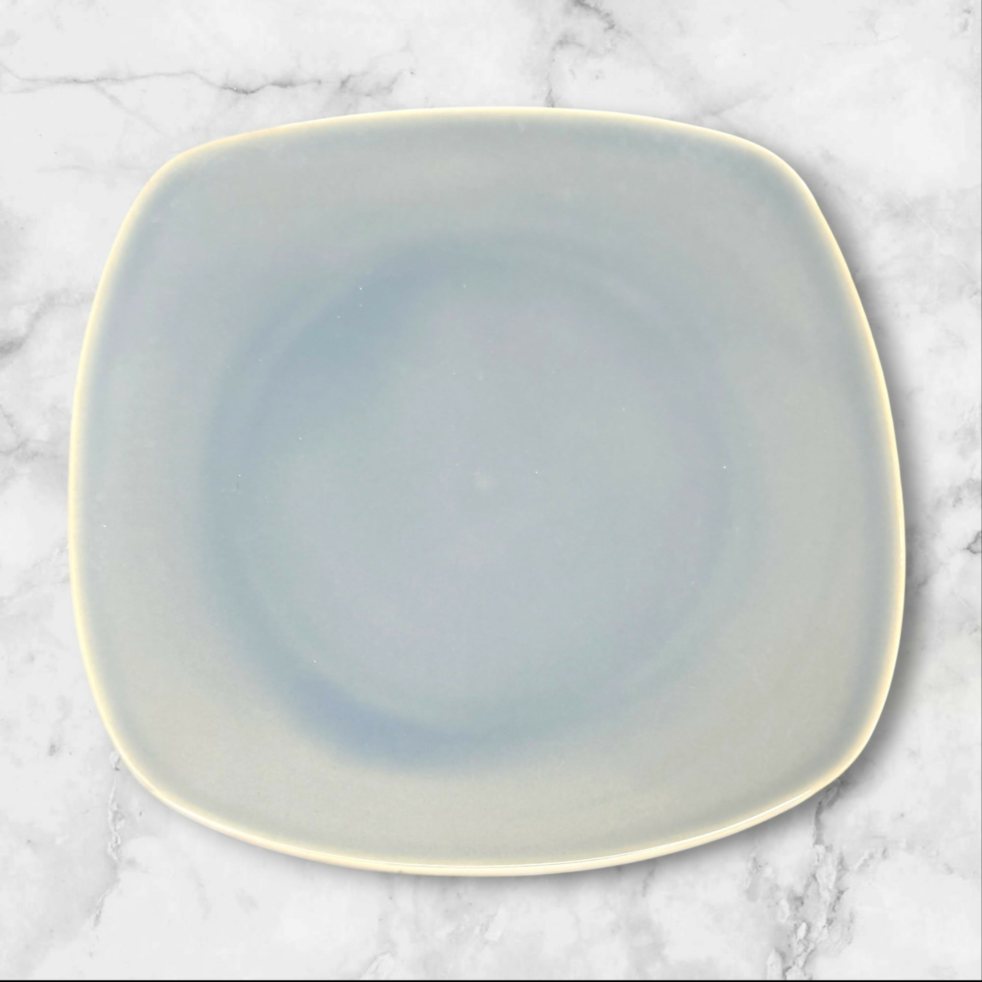 World Market Sky Blue Square Dinner Plates | Set of 3 | Great Condition