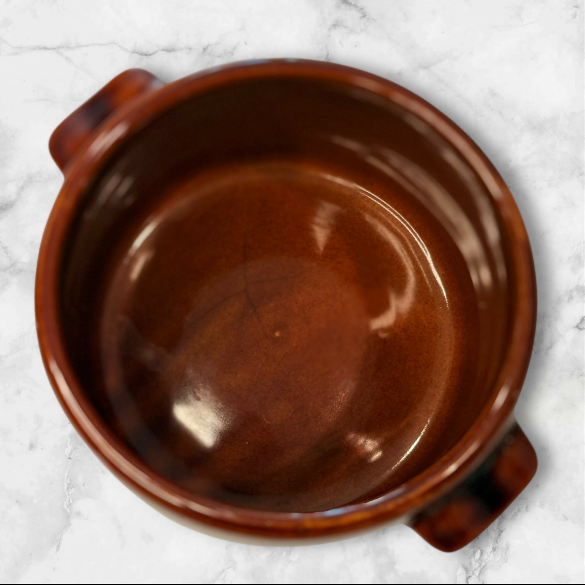 West Bend Brown Bean Pot Crock w Lid 6.5” Vintage | Great Condition