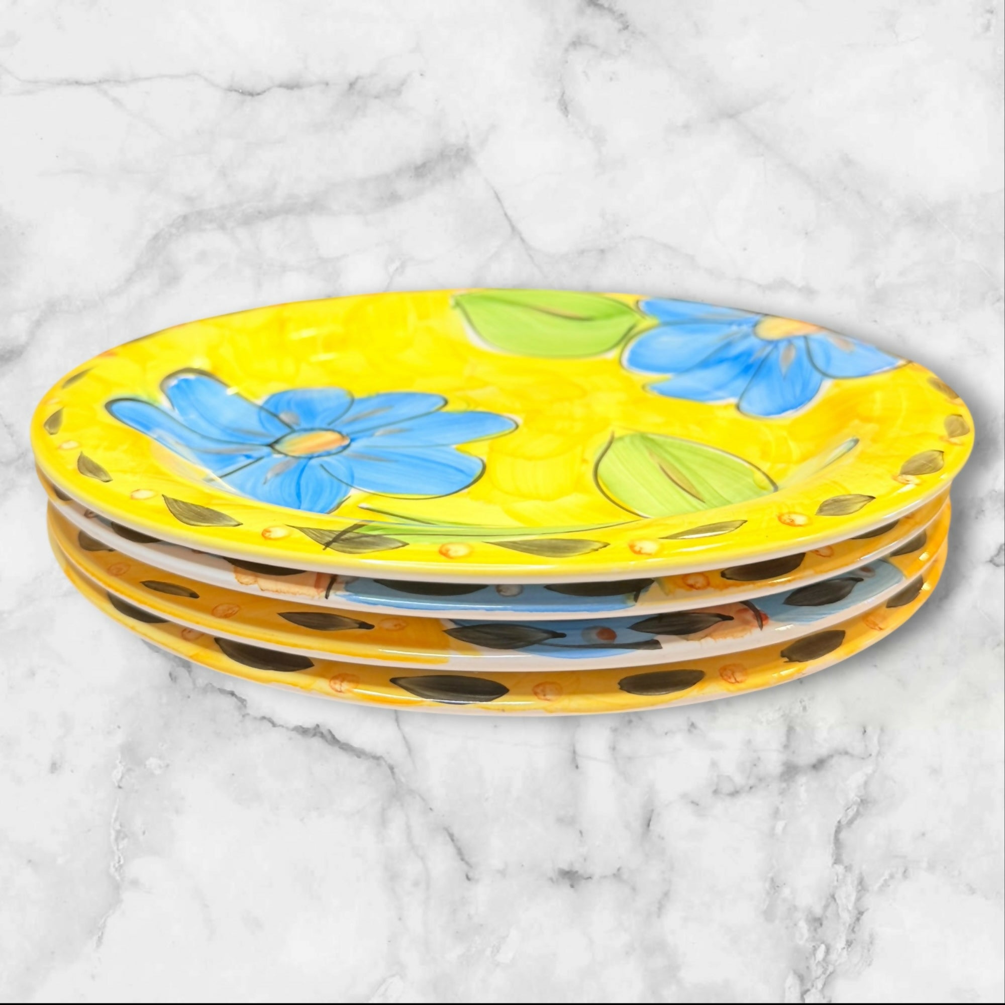 Gibson Designs Sunshine Dinner Plates Set of 4 | Great Condition