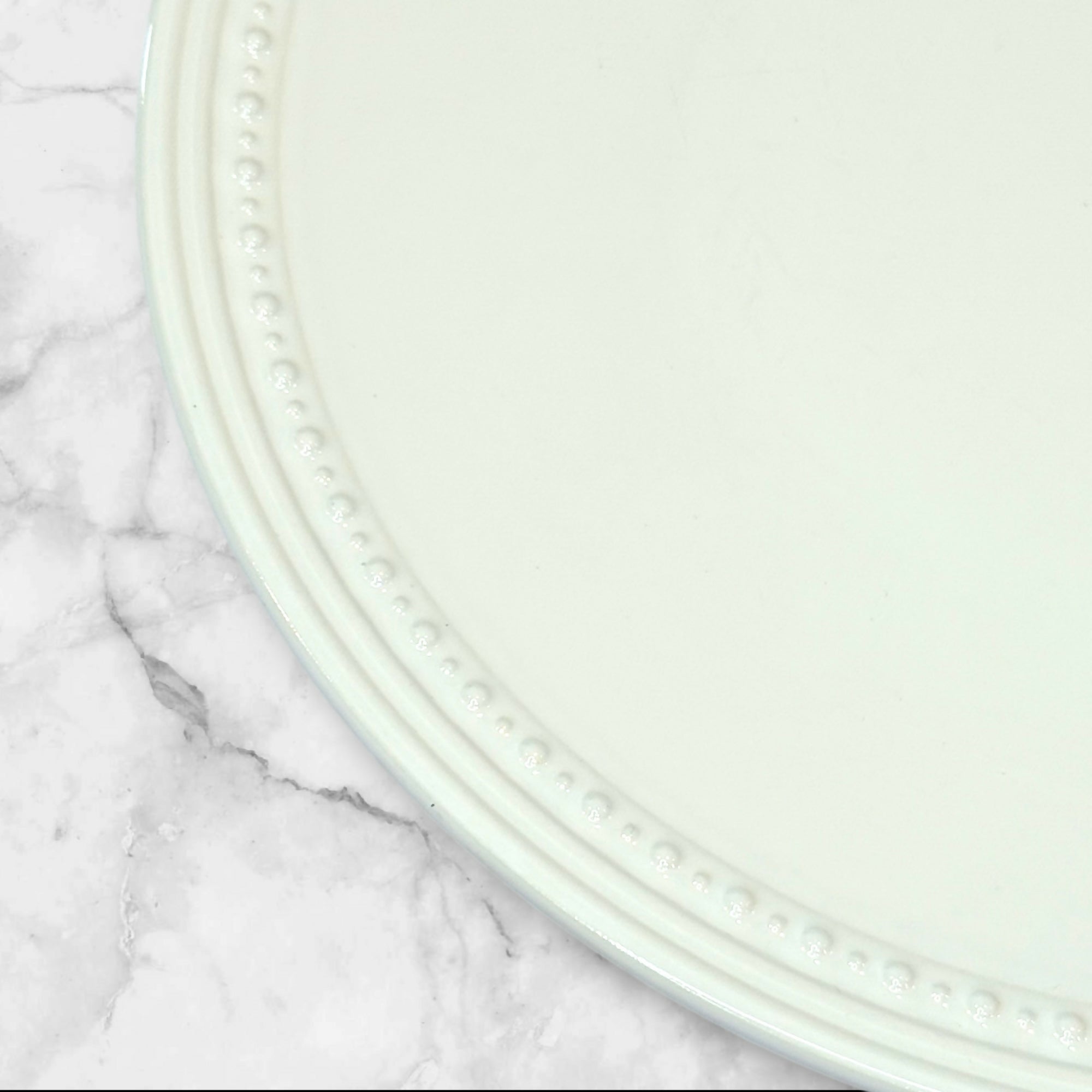 Jewel by Fapora White Dinner Plates | Set of 2 | Good Used Condition