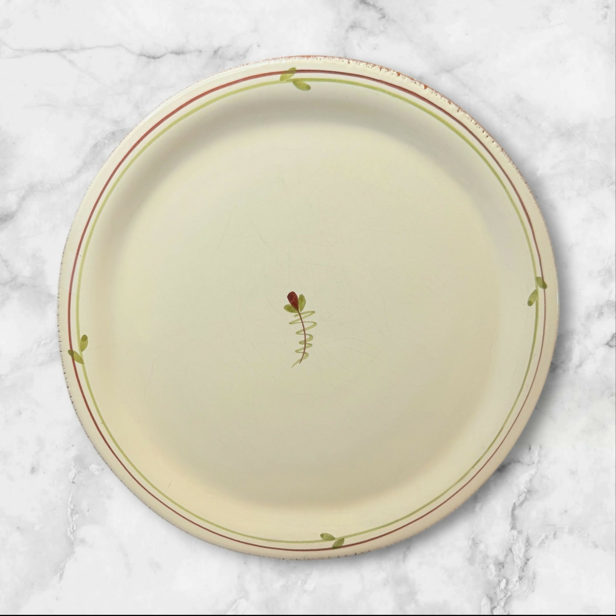 Vietri Fiori Di Bosco Dinner Plates Set of 3 Italy Handpainted Gently Used