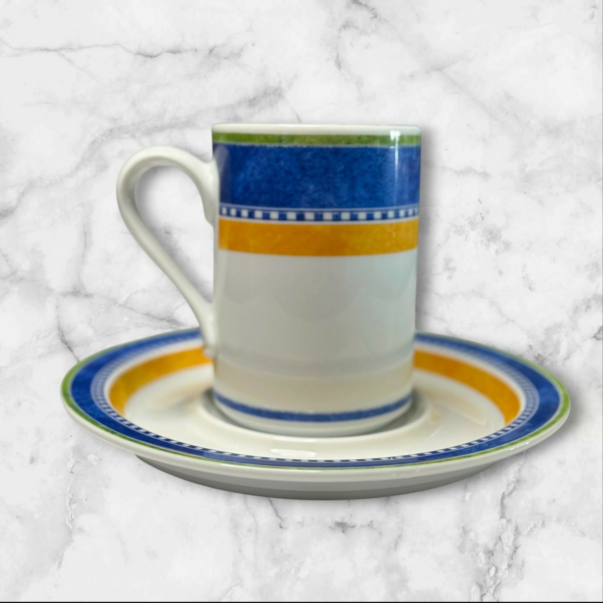Dansk Kobenhavn Coffee Mugs & Saucers | Set of 2 | Excellent Condition