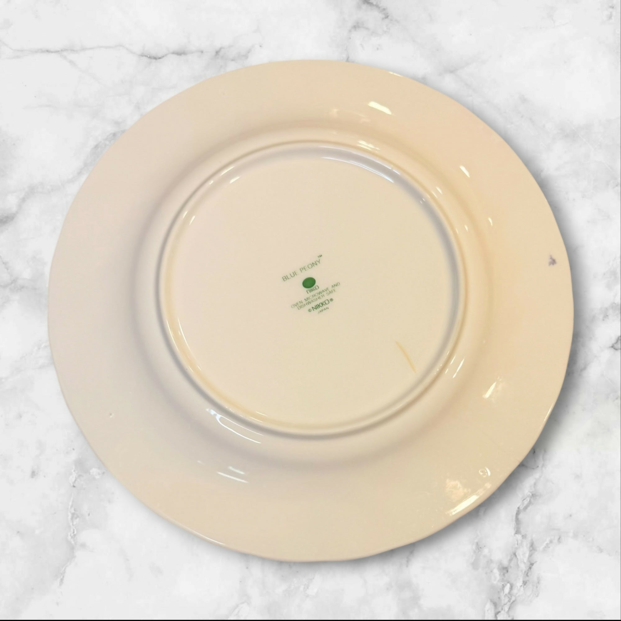Nikko Blue Peony Dinner Plates Set of 4 | Floral Japan | Good Condition