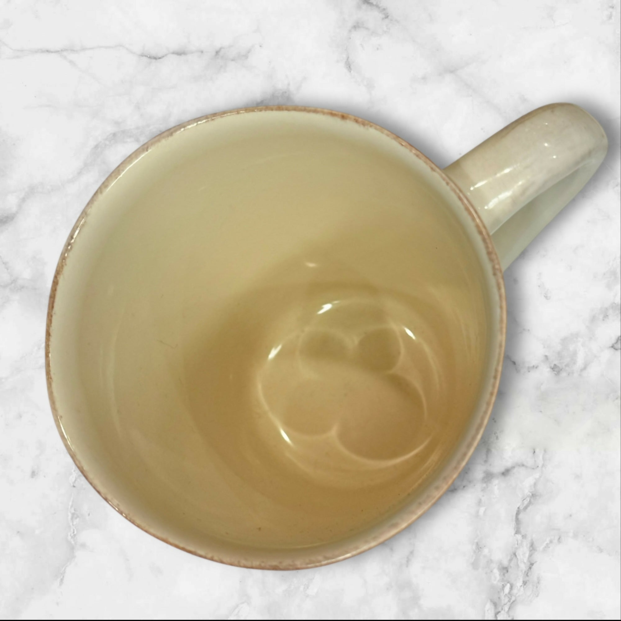 Crate & Barrel Marin White Stoneware Mugs | Set of 4 | Excellent