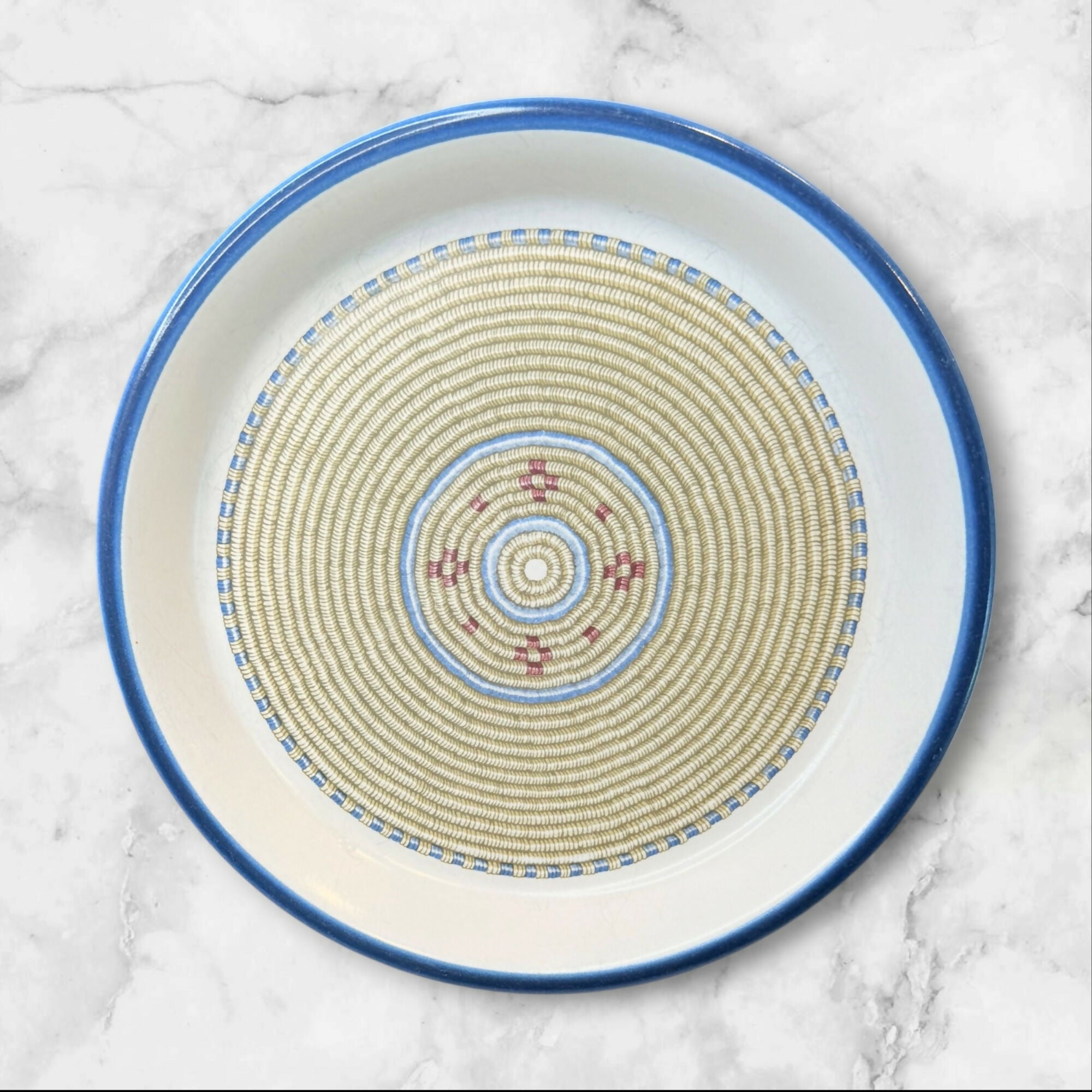 Dansk Coil Stoneware Dinner & Salad Plates Set | Set of 4 | Excellent Used