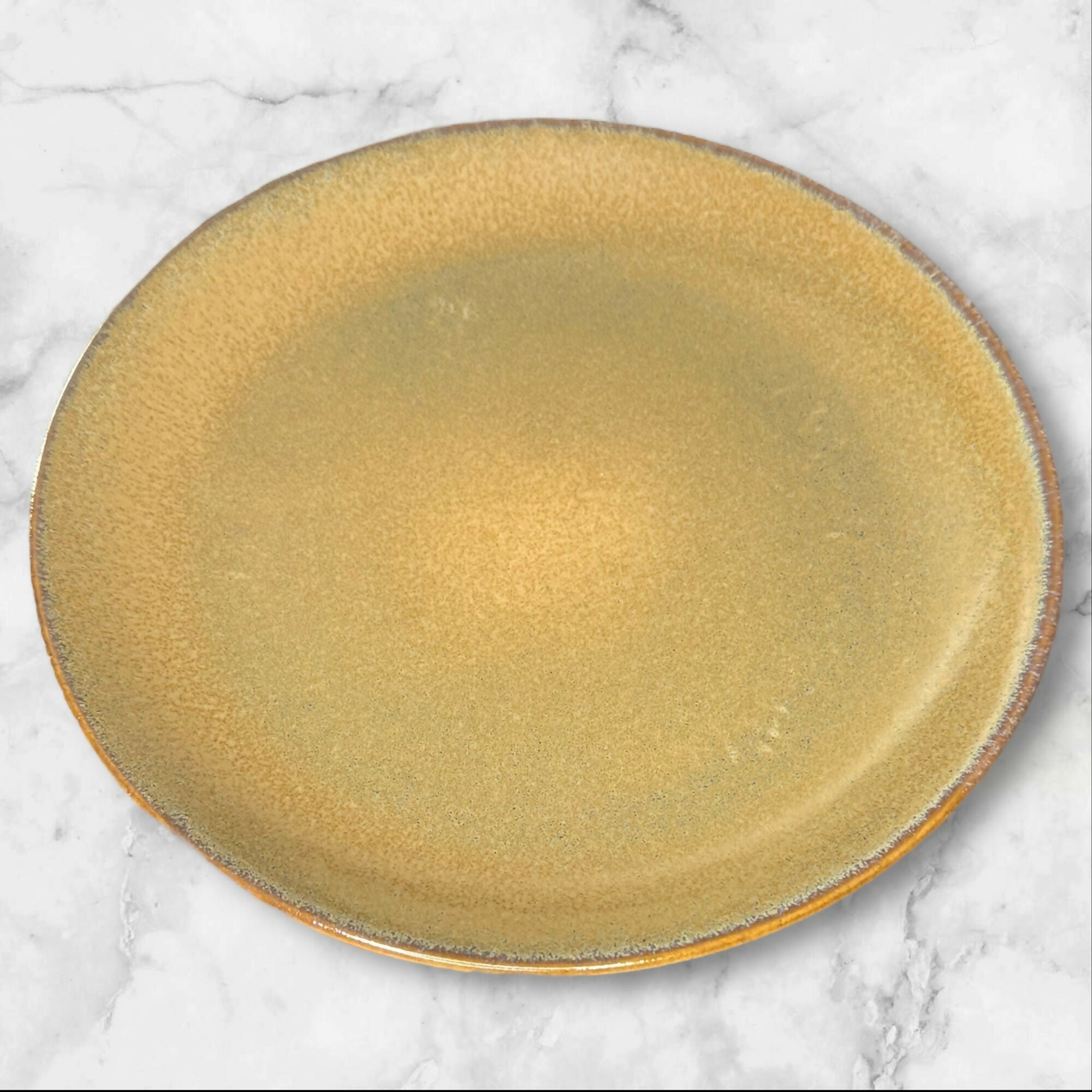 Santo Pearltones Gold Dinnerware Set | 4 Dinner & 3 Salad Plates | Good Condition