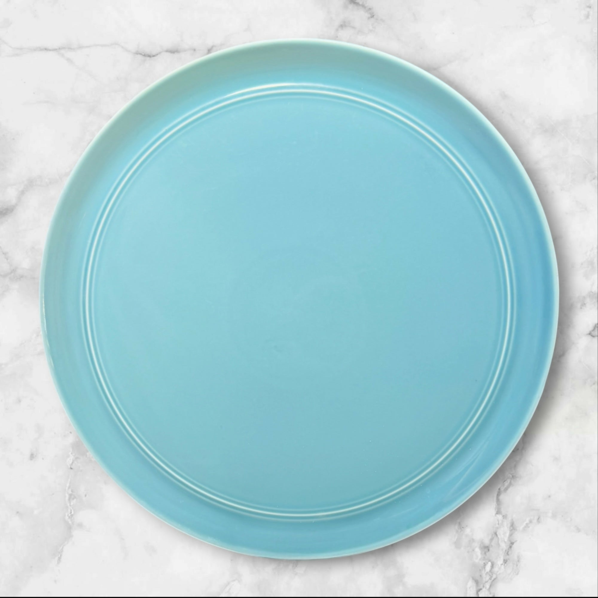 Crate & Barrel Hue Blue Dinner Plates | Set of 4 | Aaron Probyn | Great Condition