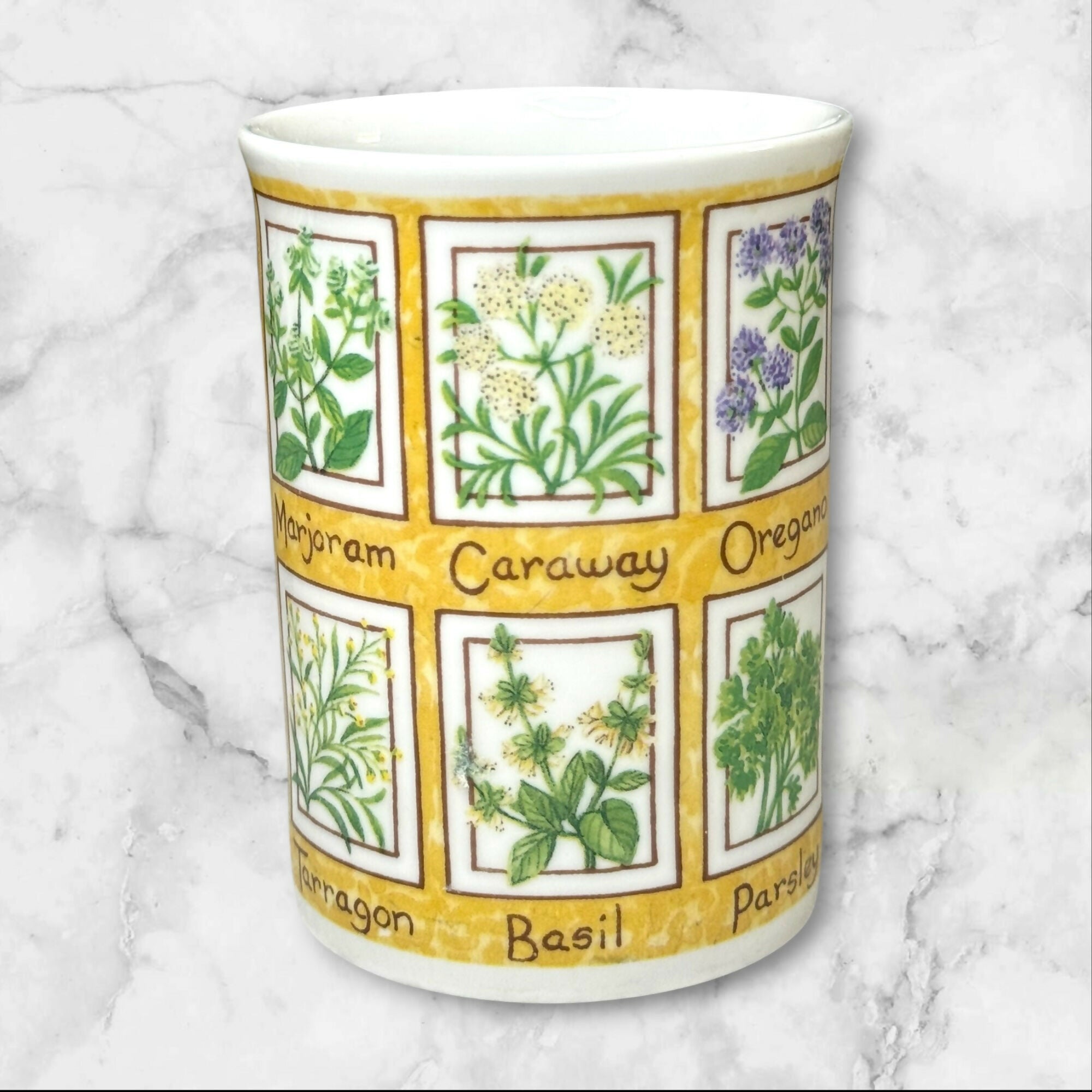 Crown Trent Fine Bone China Herb Garden Mugs Set of 3 | Good Condition