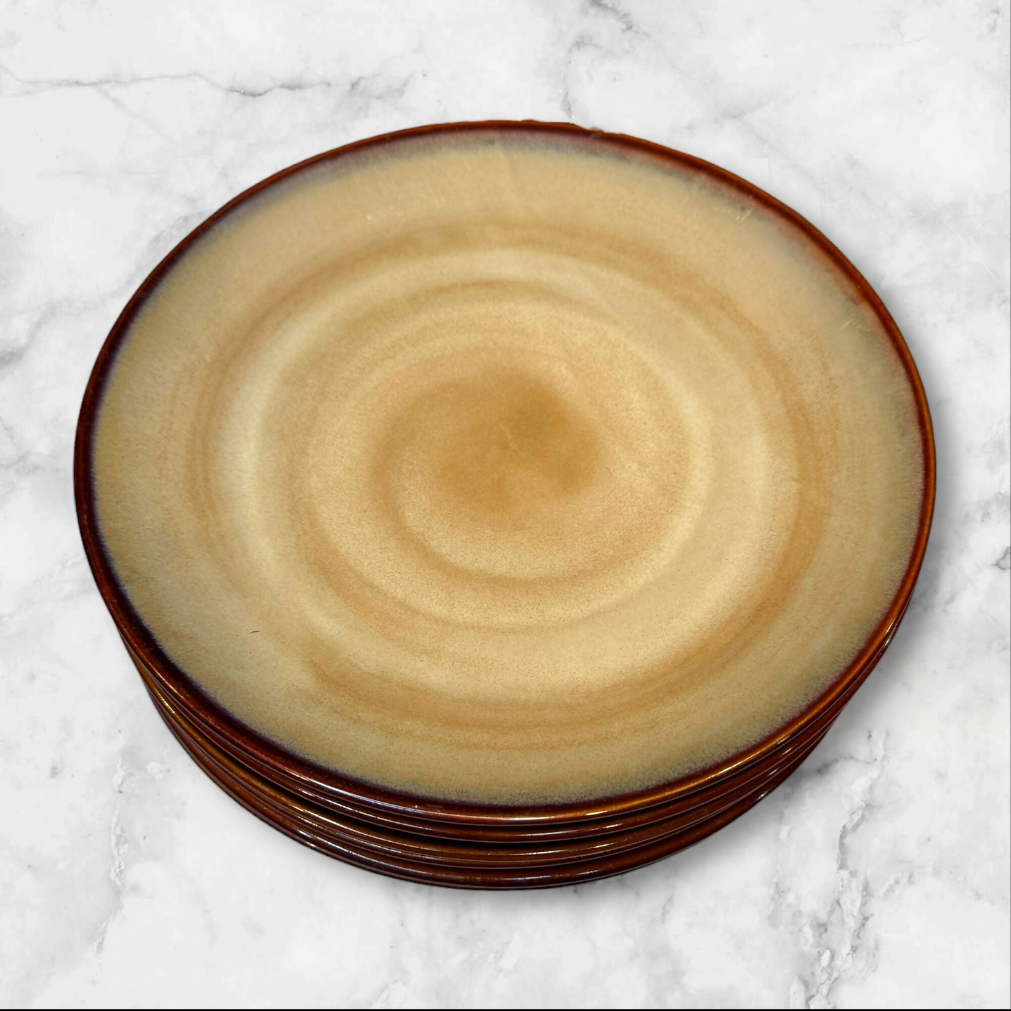 Sango Nova Brown Dinner Plates | Set of 6 | Gently Used