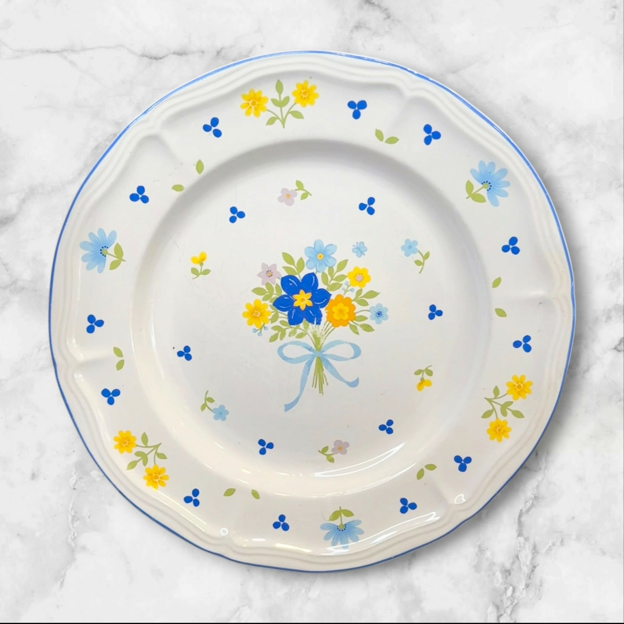 Brick Oven Dijon Floral Dinner Plates | Set of 3 | Great Condition