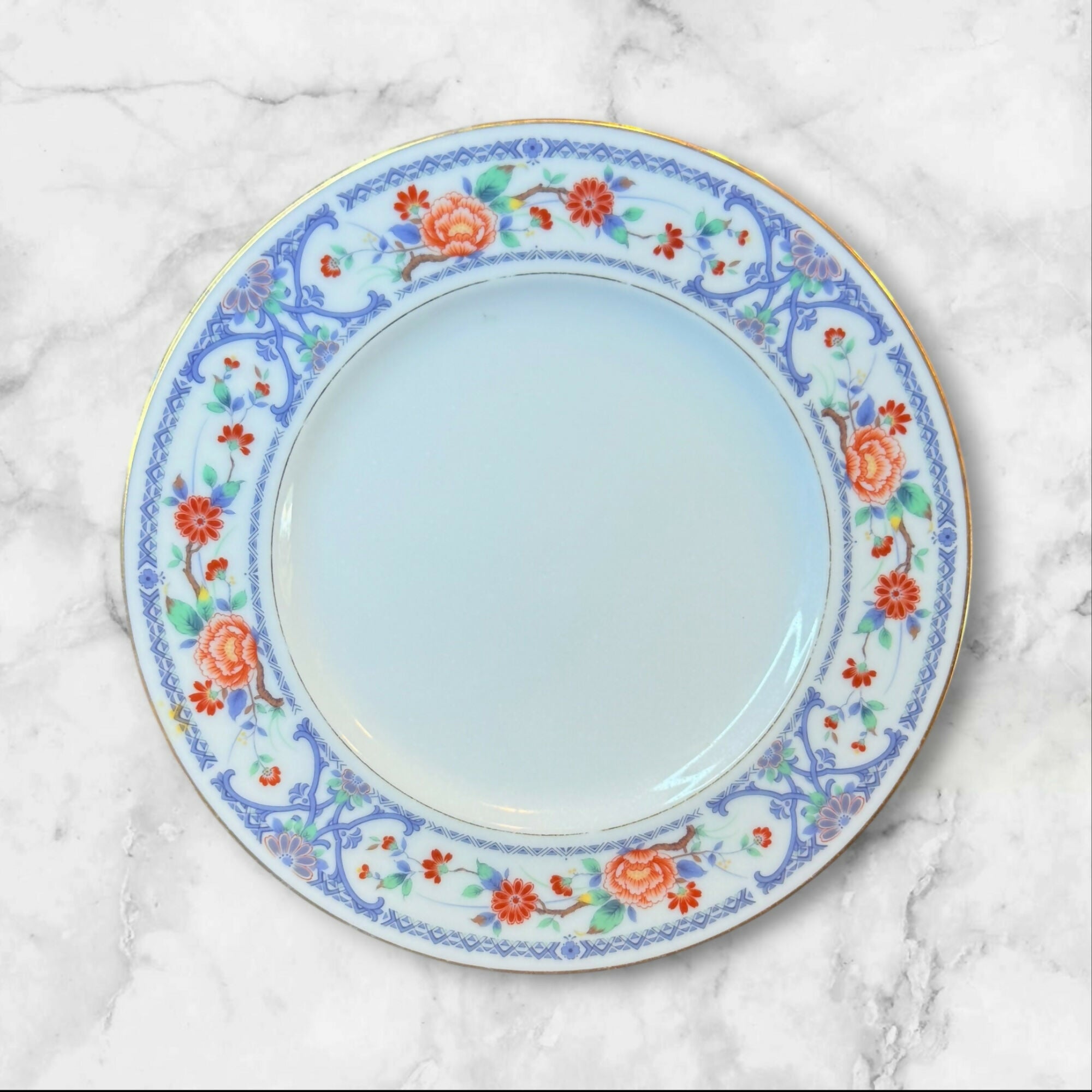 Noritake Romaine Salad Plates Set of 3 Floral China | Gently Used