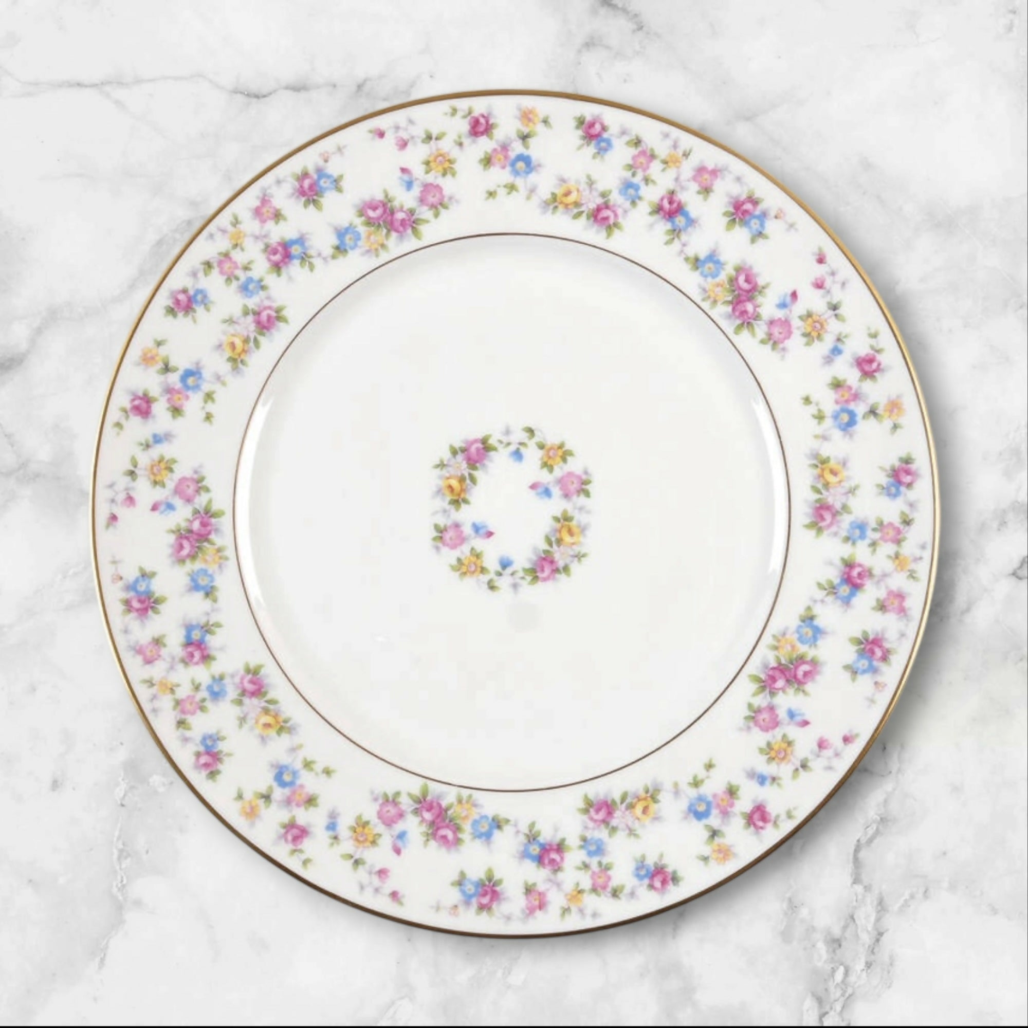 Lamberton Reverie Bread & Butter Plates Set of 7 | Floral | Excellent
