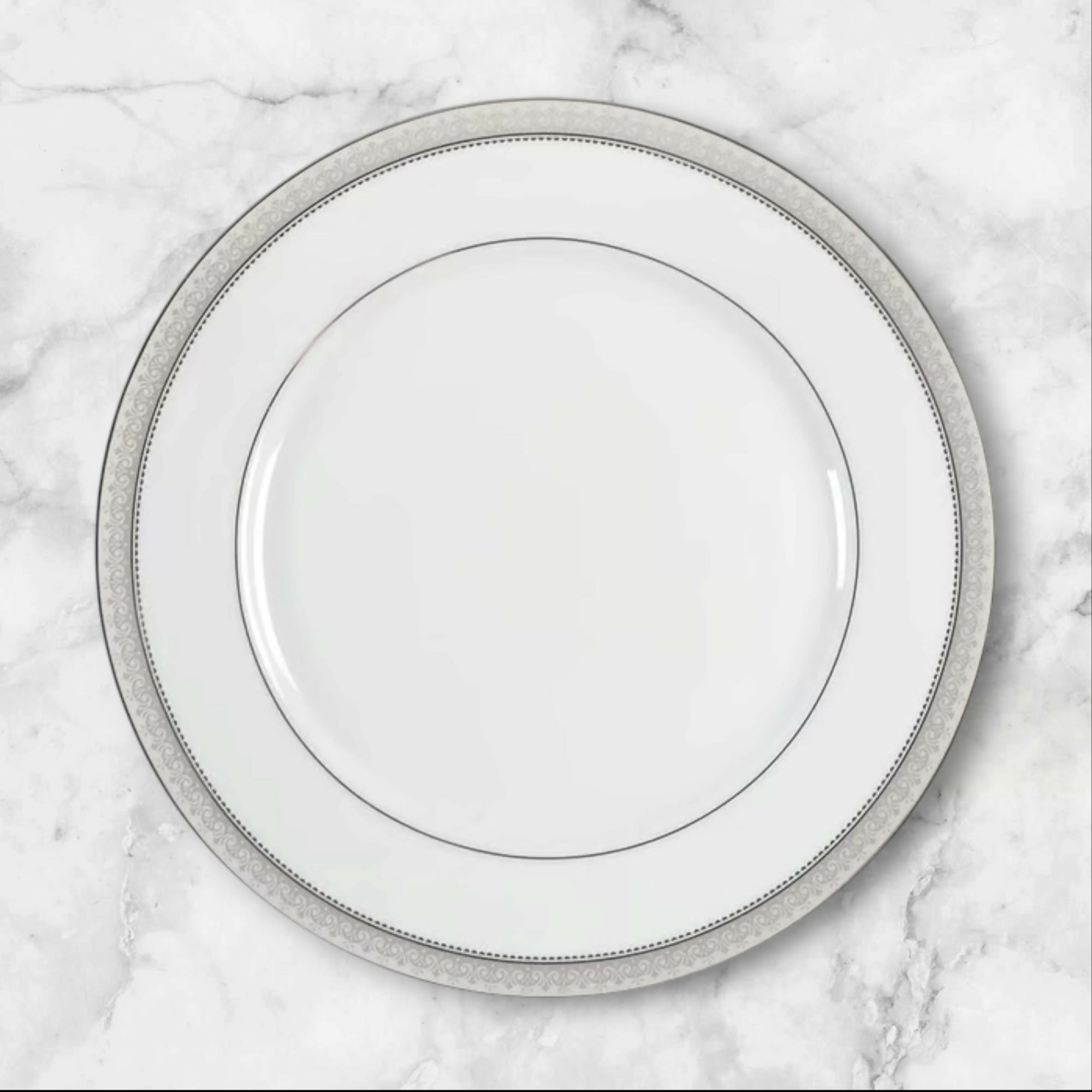 Mikasa Platinum Crown Dinner Plates | Set of 4 | Great Condition