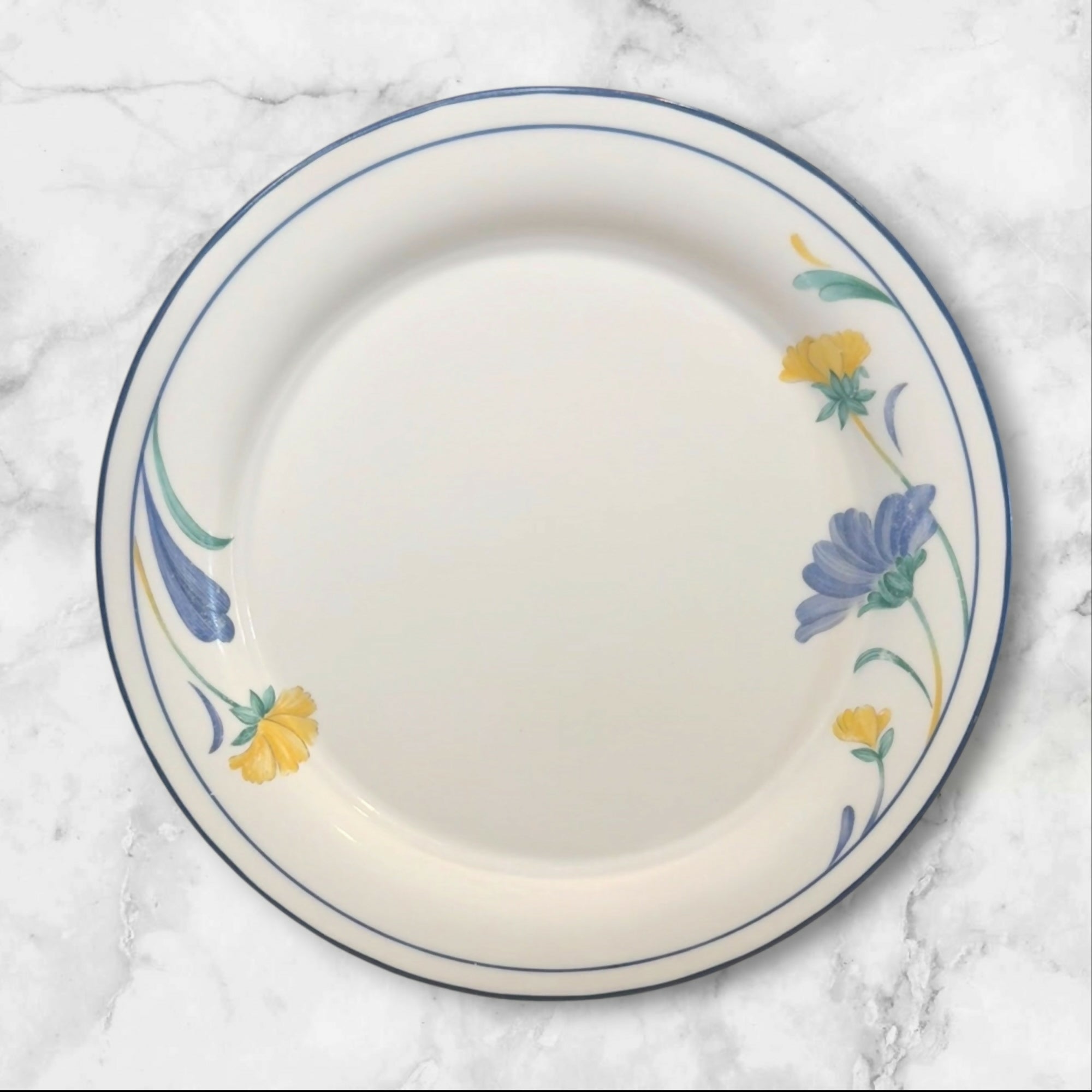 Lenox Buttercups on Blue (For The Blue) Salad Plates | Set of 4 | Great Condition