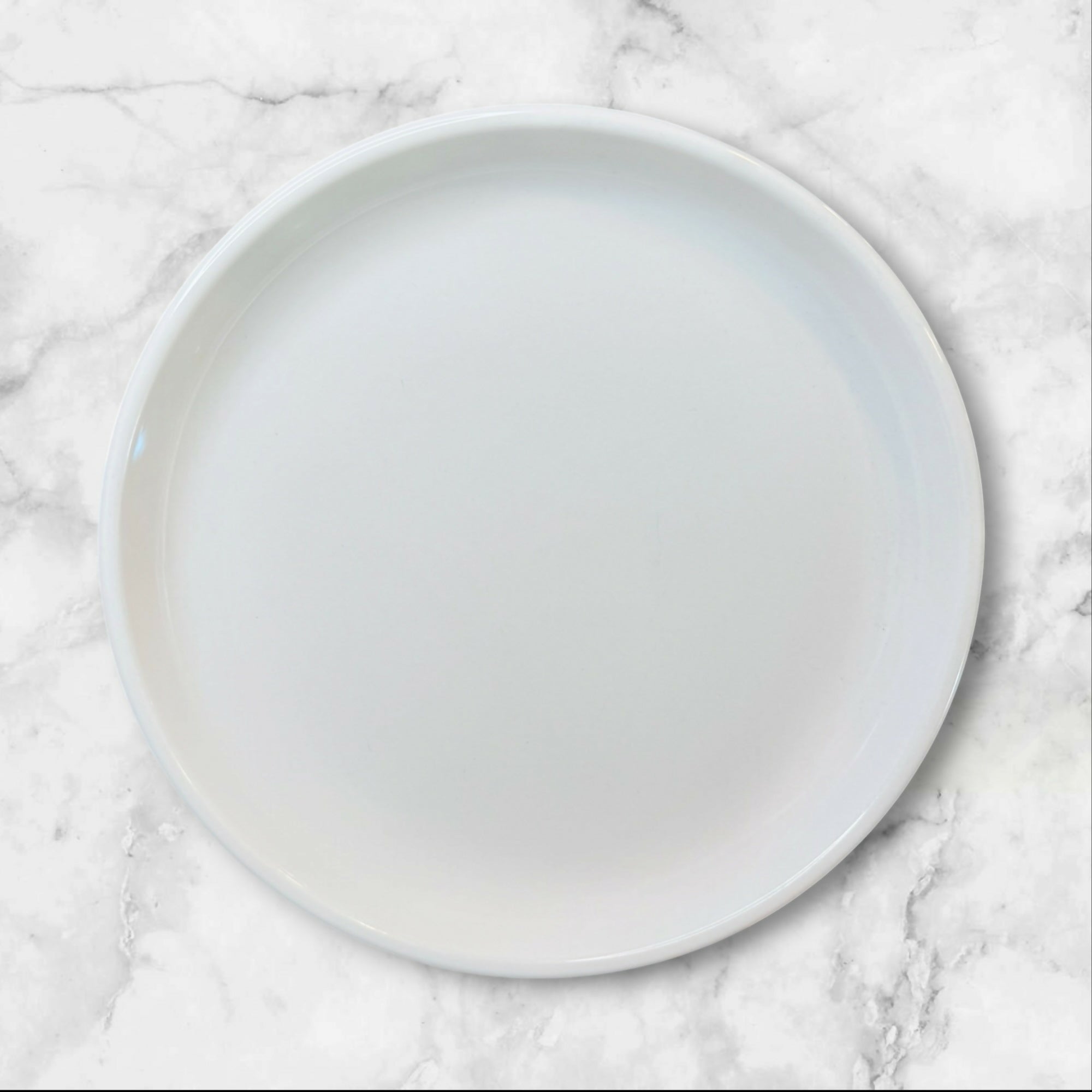 Crate & Barrel Porcelain Salad Plates White | Set of 3 | Excellent Condition