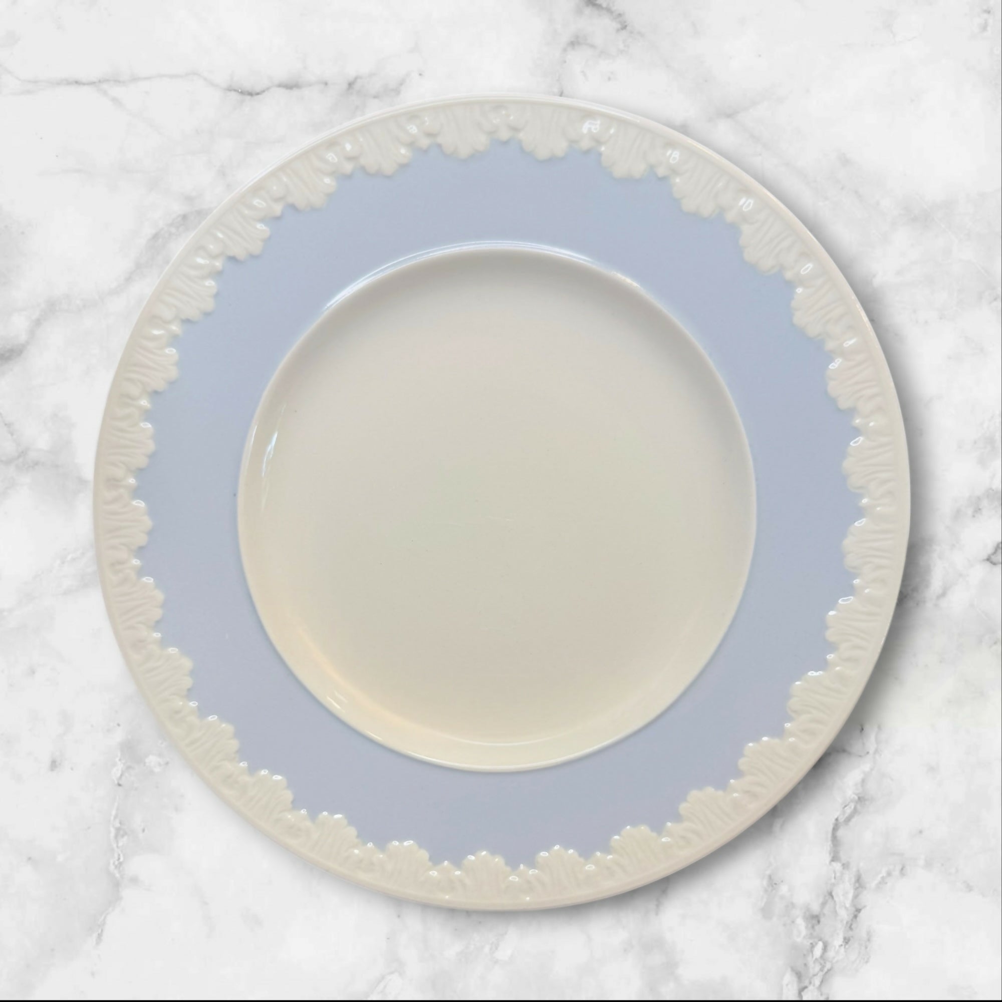 Wedgwood Albion Corinthian Blue Dinner & Salad Plates Set of 8 England