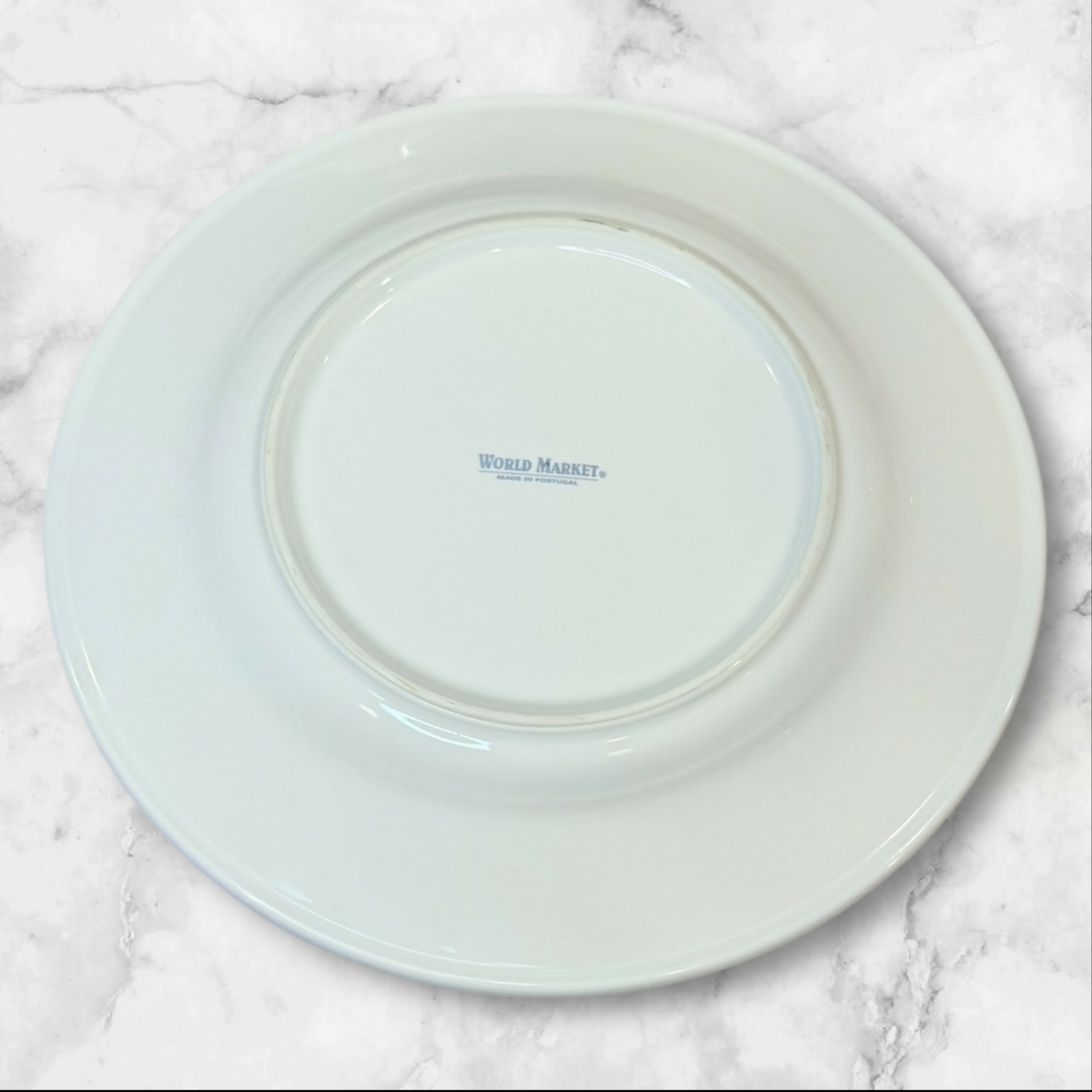 World Market Nantucket White Beaded Dinner Plates | Set of 5 | Excellent Condition