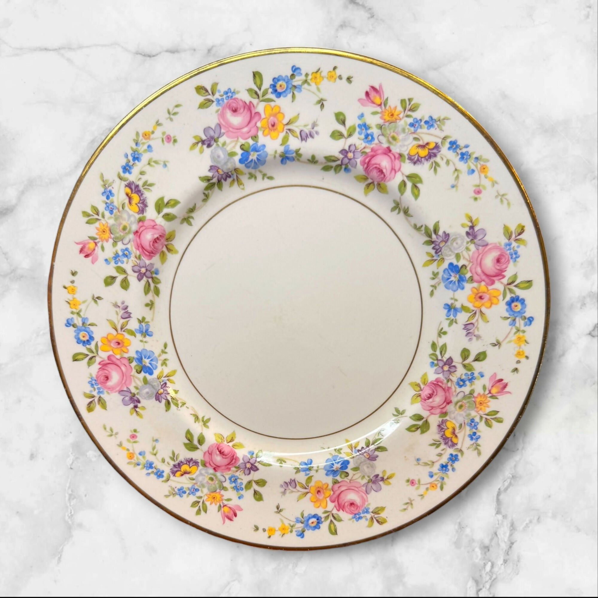 Simpsons Elizabeth Rose Floral Dinnerware Set | Set of 8 | Gently Used
