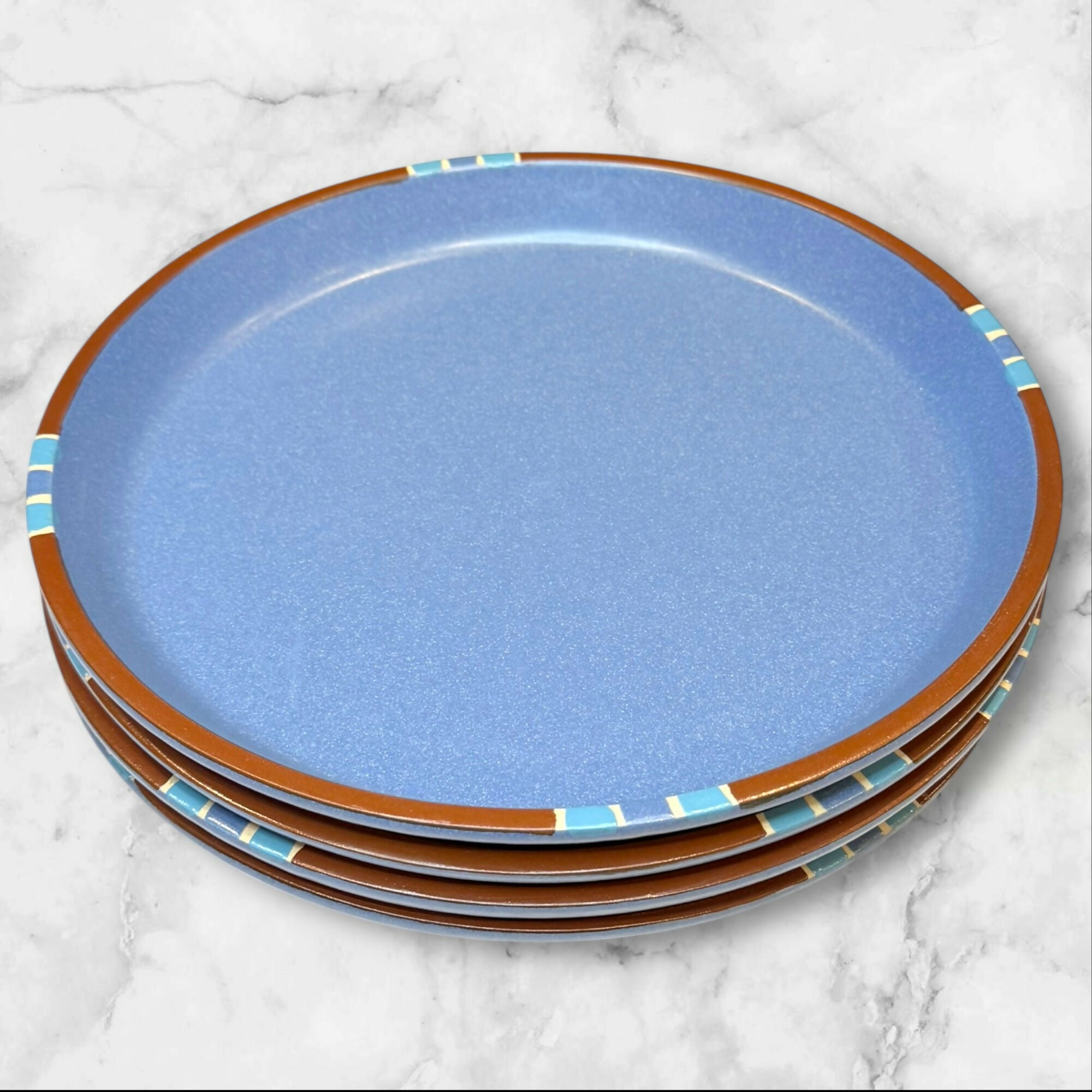 Dansk Mesa Sky Blue Salad Plates | Set of 4 | Excellent Condition