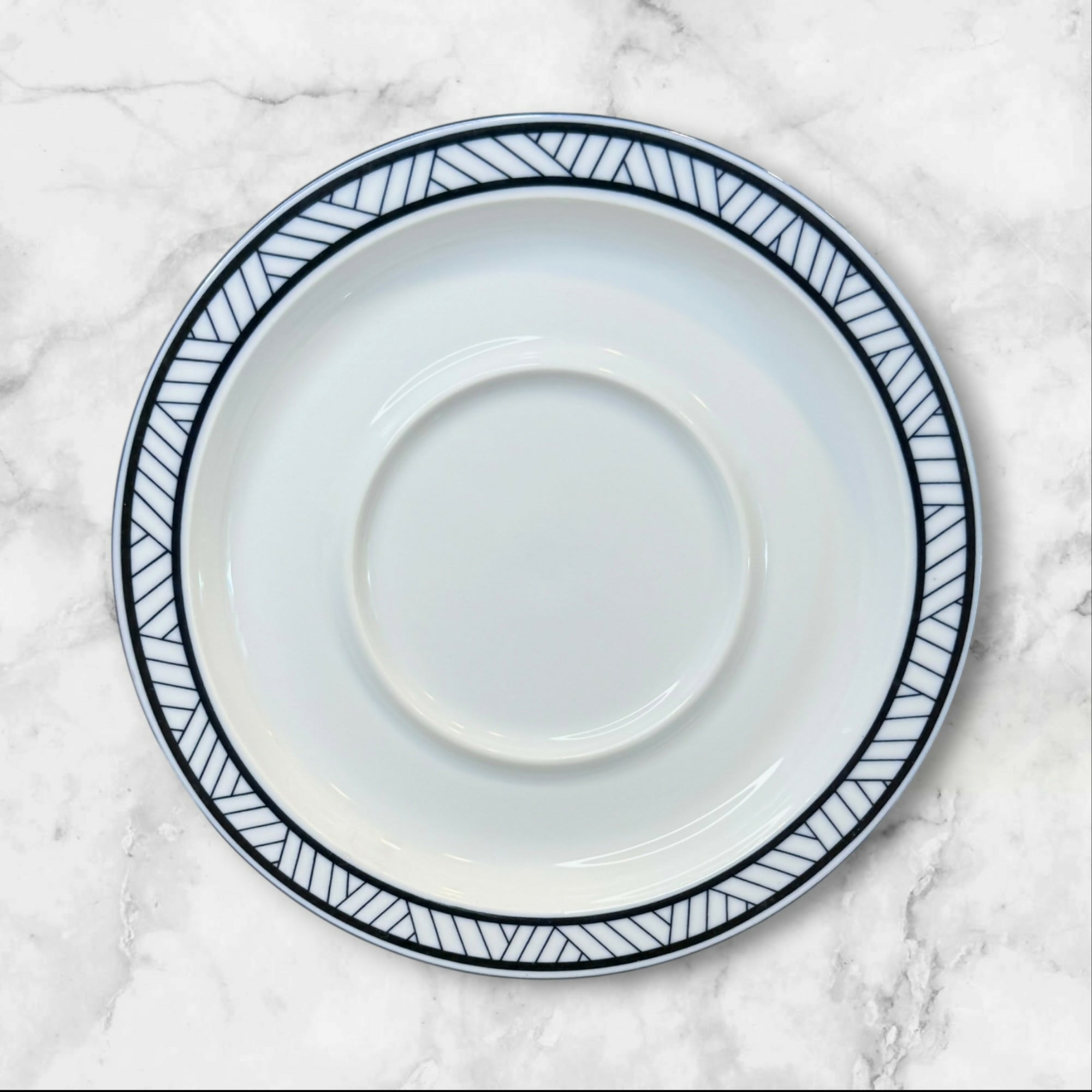 Dansk Blue Bistro Mixed Saucers Set of 4 | Christianshavn & Lyngby | EUC