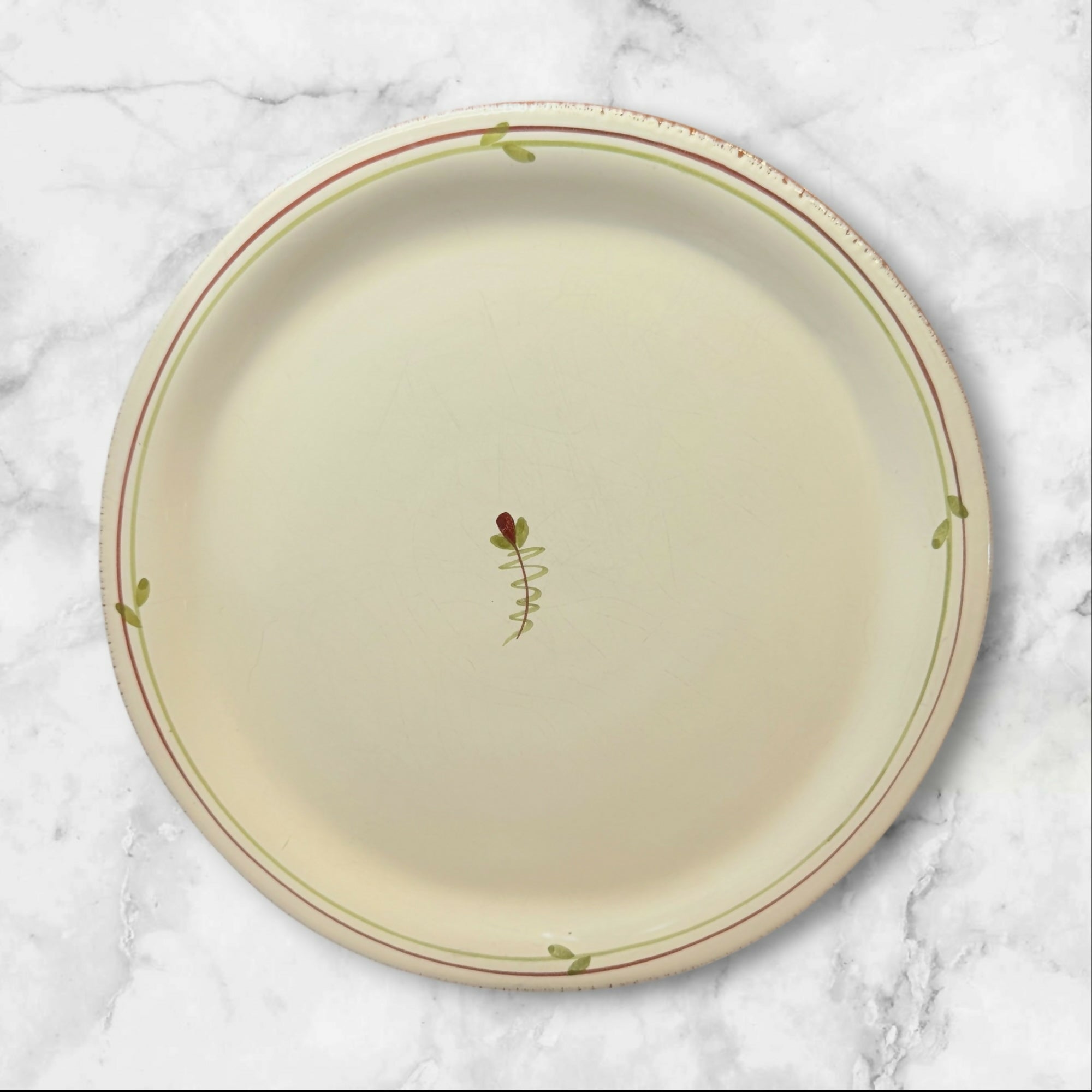Vietri Fiori Di Bosco Dinner Plates Set of 3 Italy Handpainted Gently Used
