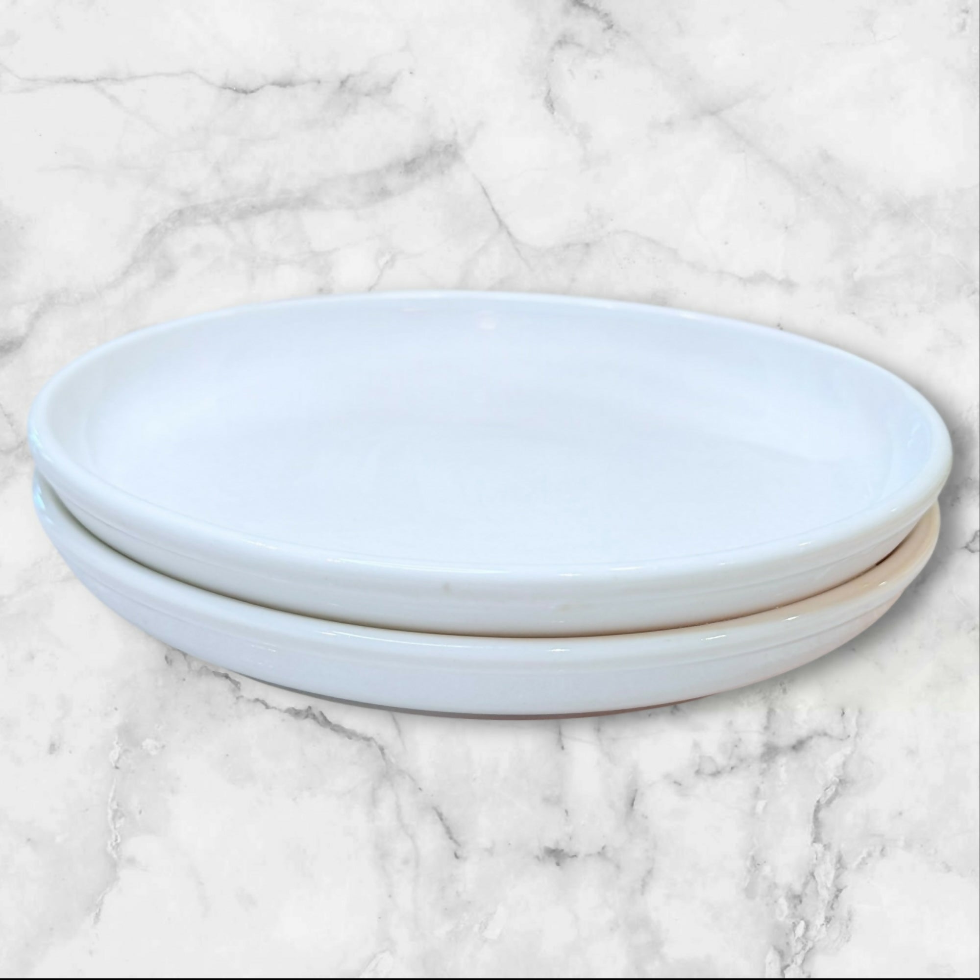 Crate & Barrel Culinary Arts Porcelain Salad Plates | Set of 2 | Great Condition