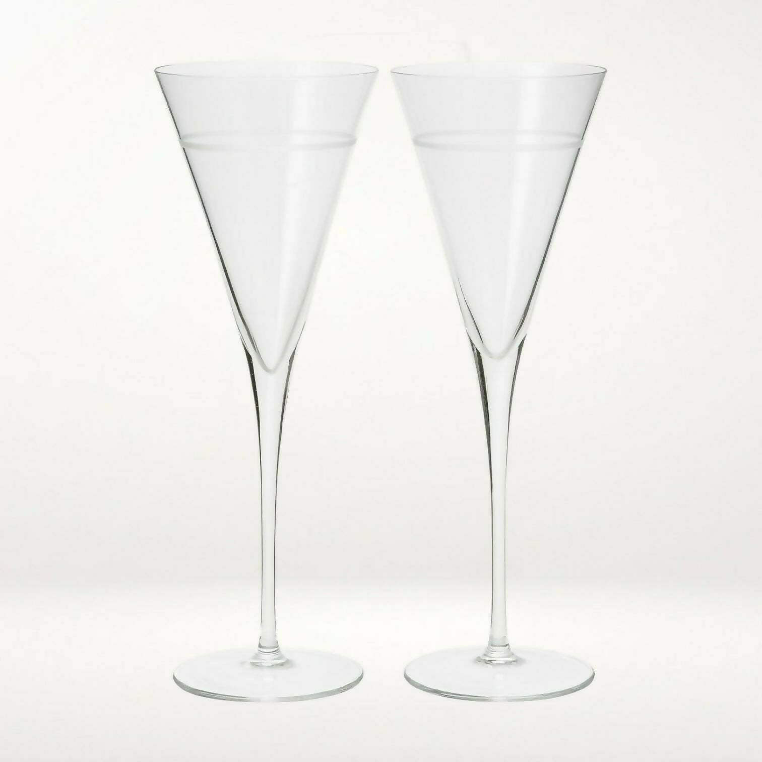 Crate & Barrel Callaway Champagne Flutes | Set of 3 | Excellent Condition