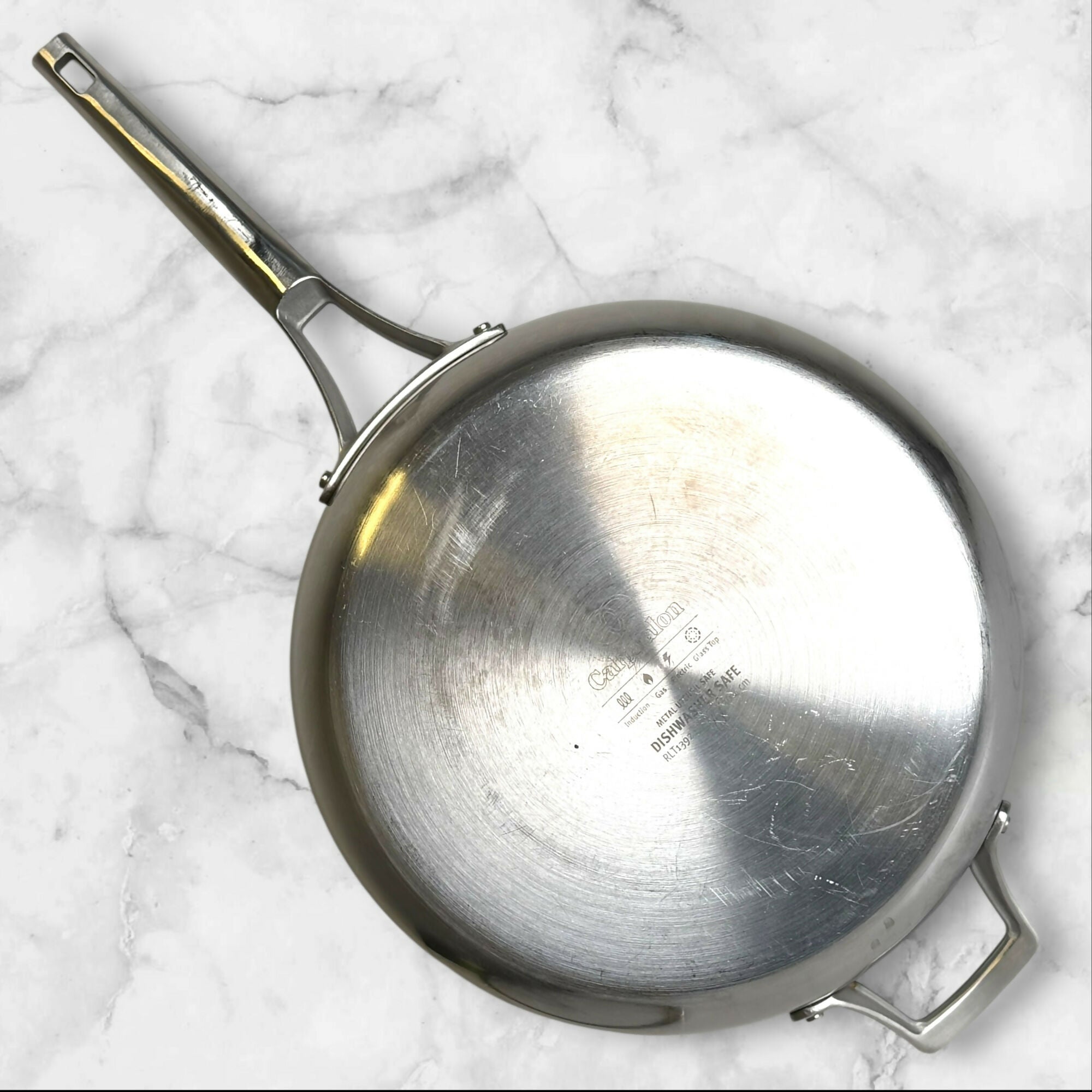 Calphalon RLT1392 12” Stainless Steel Fry Pan with Lid | Great Condition