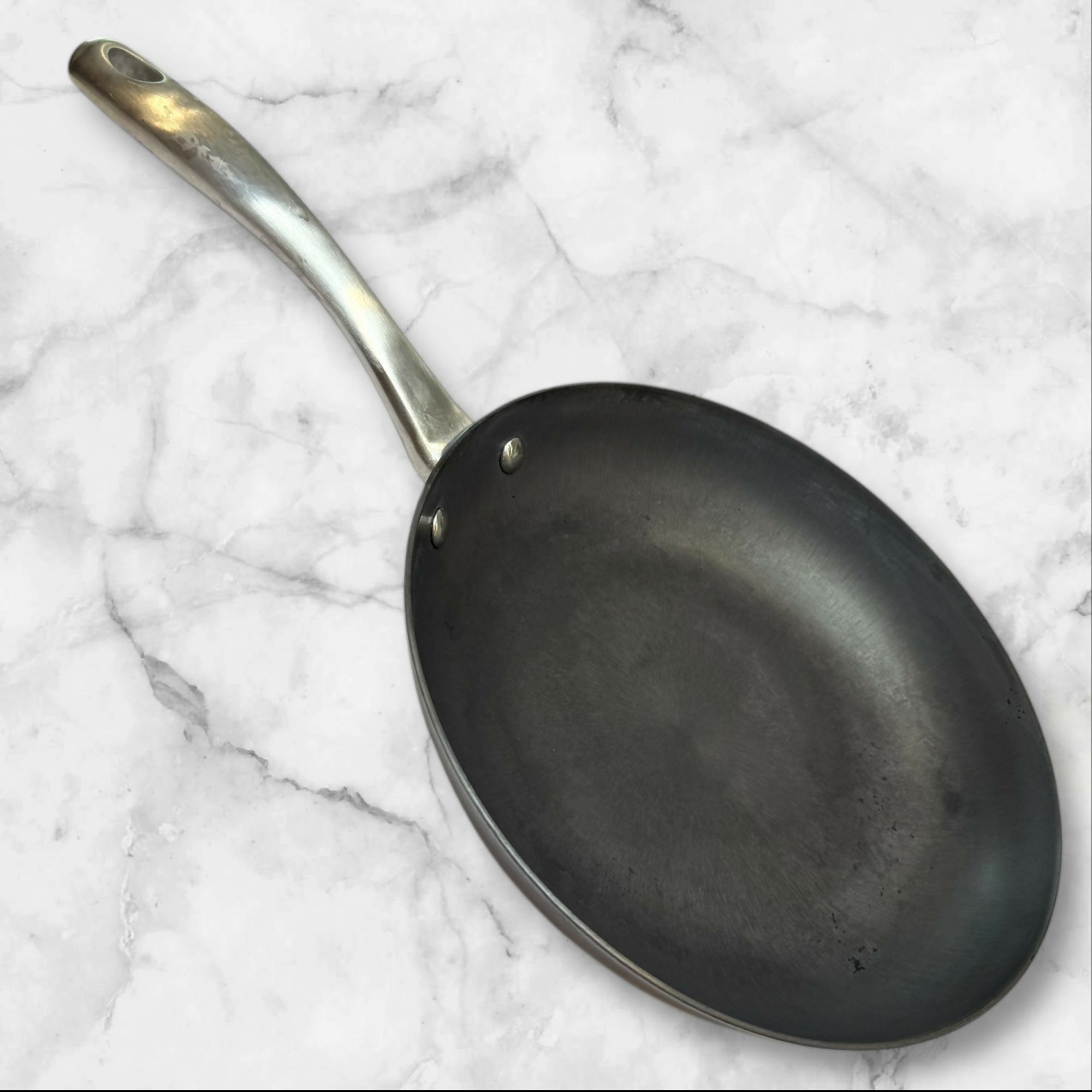 Brandani Hard Nitriding 10.3” Cast Iron Fry Pan | Good Condition | Steel Handle
