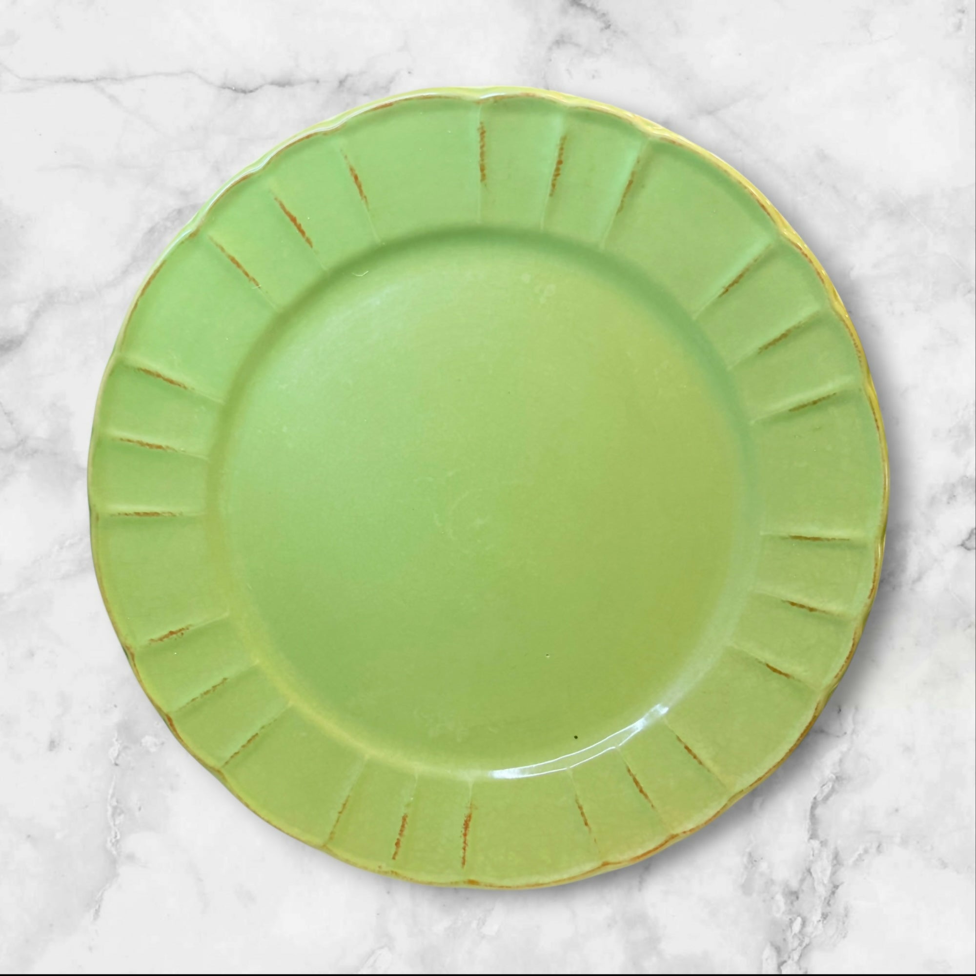 Graydon Hall Green Stoneware Dinner Plates | Set of 5 | Gently Used