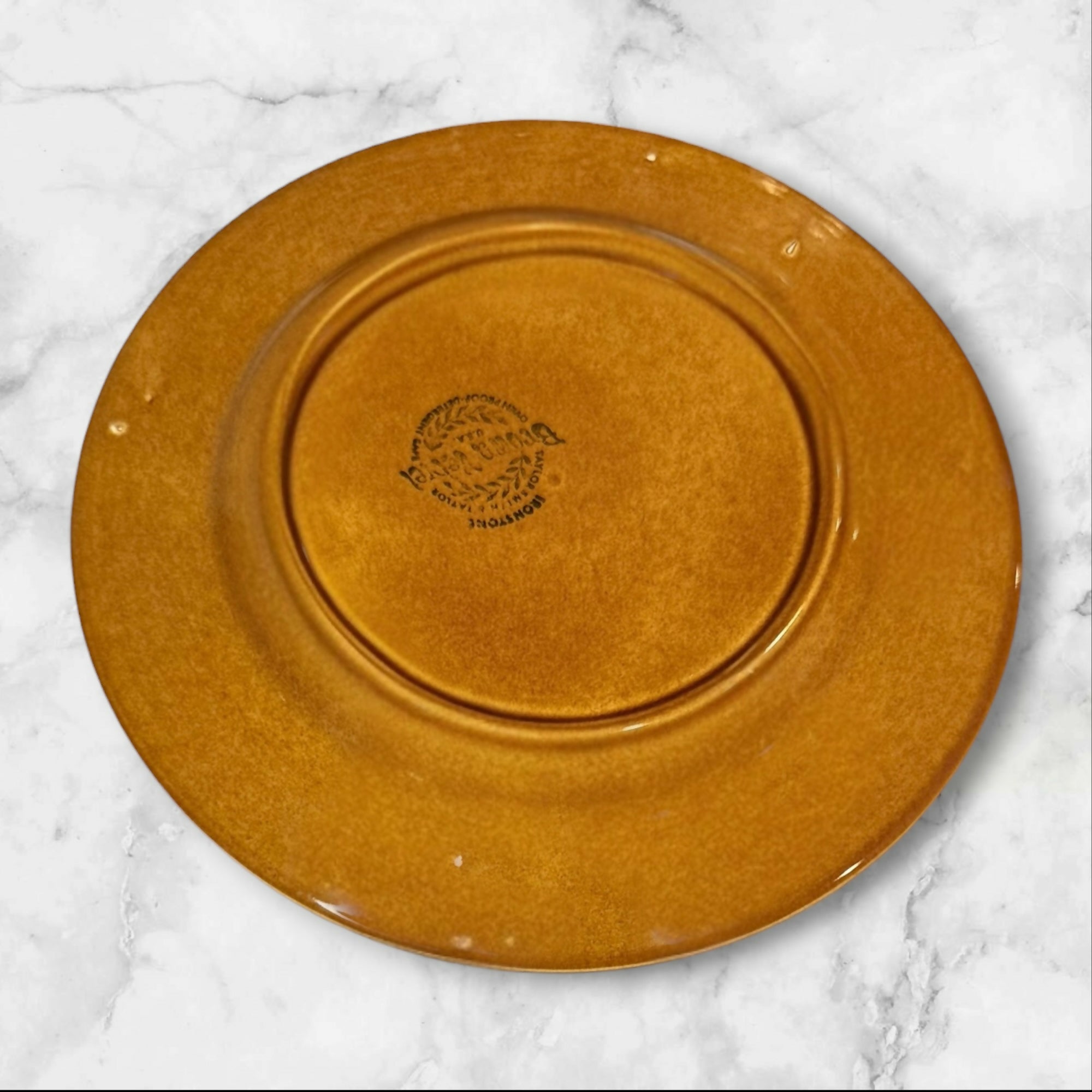 Taylor Smith & Taylor Brown Velvet Dinner Plates Set of 2 | Excellent Condition