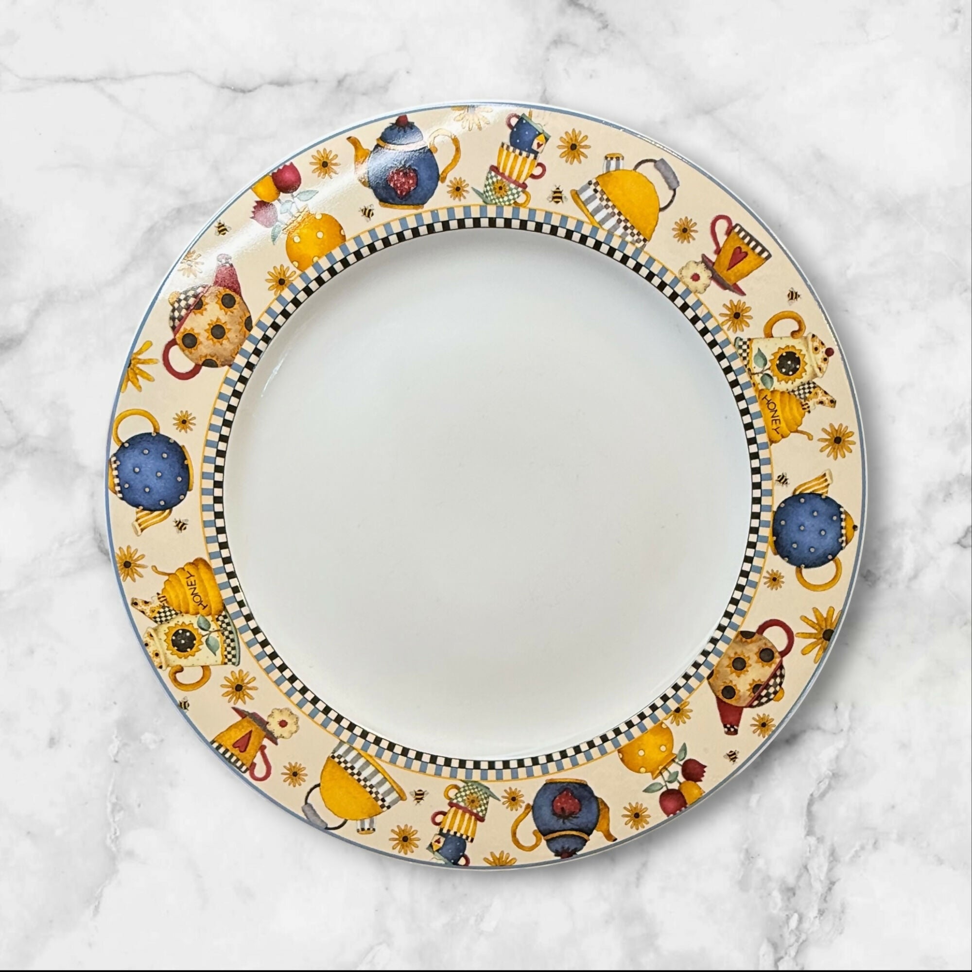 Sakura Teapots Debbie Mumm Dinner Plates | Set of 4 | Excellent Condition