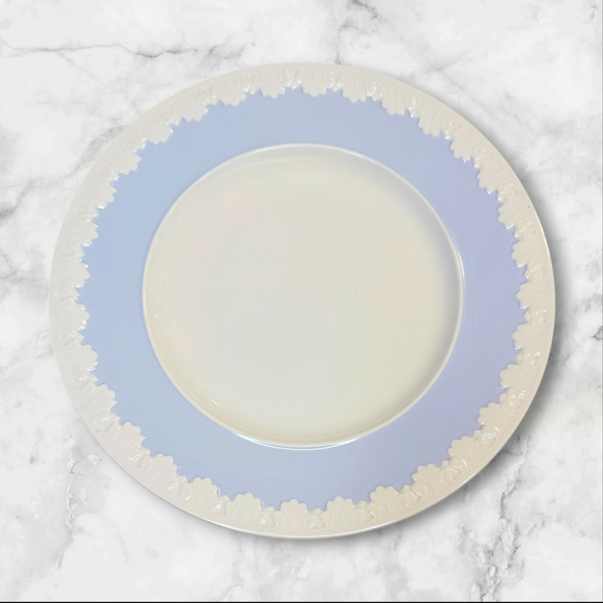 Wedgwood Albion Corinthian Blue Dinner & Salad Plates Set of 8 England