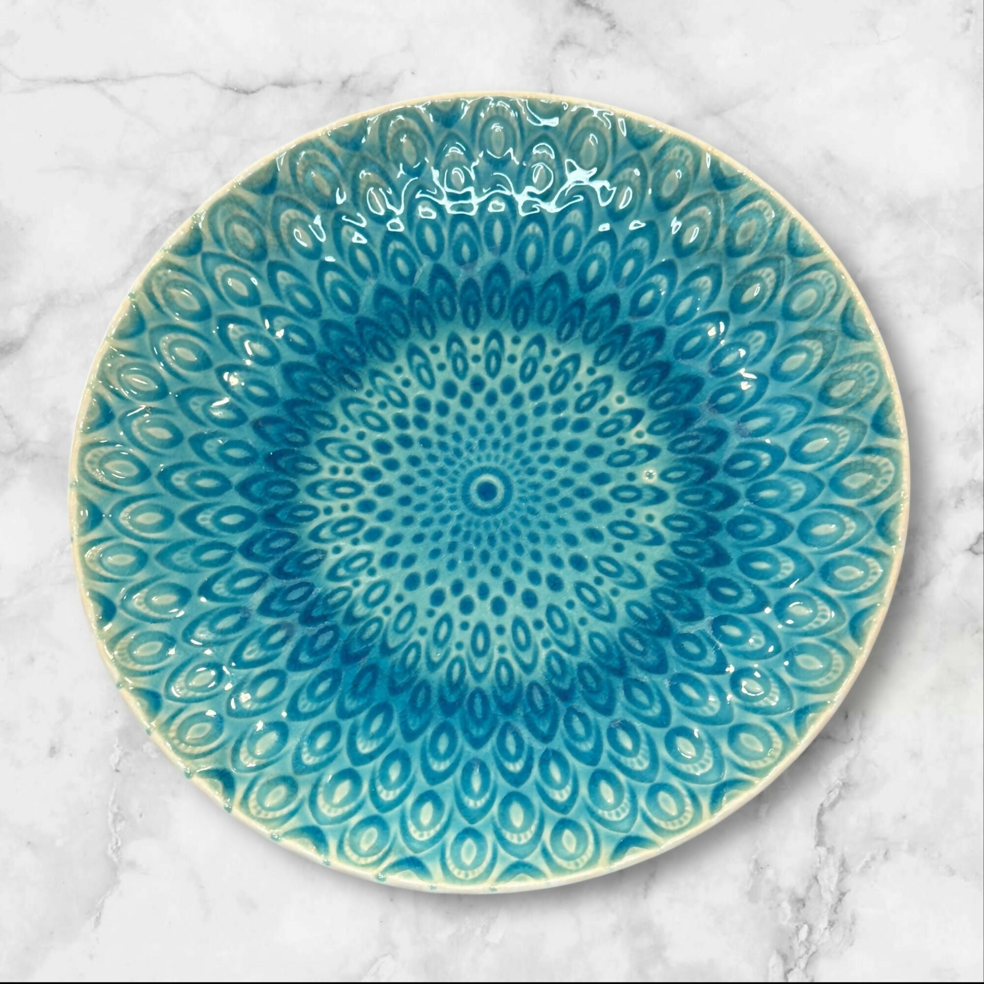 Roscher & Co Peacock Dinner Plates | Set of 2 | Good Condition