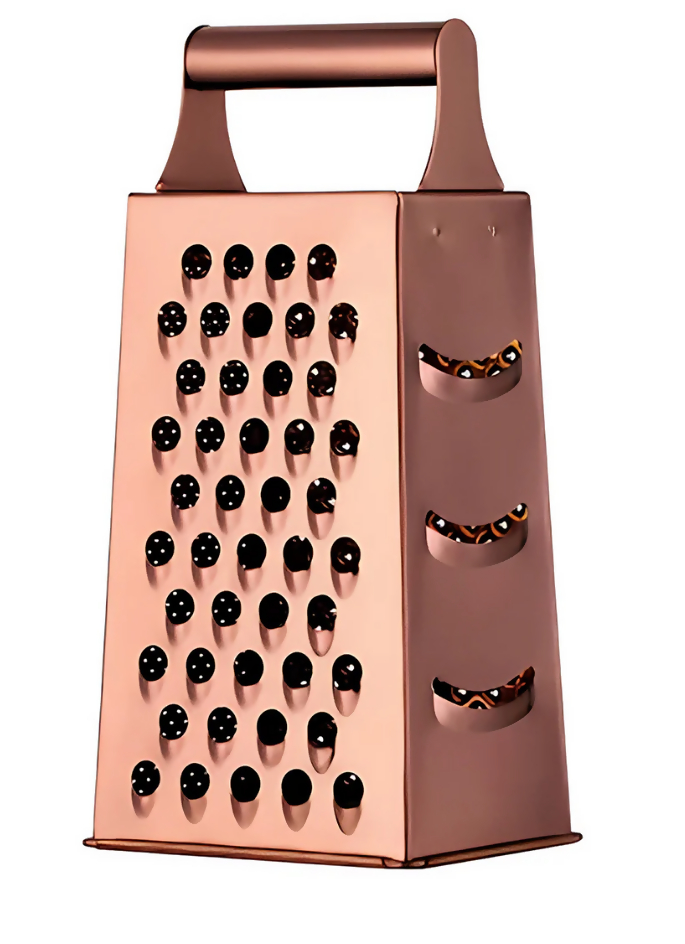 Anygleam Rose Gold Stainless Steel Food Slicer – Multi-Function Kitchen Tool for Fruits, Vegetables & More