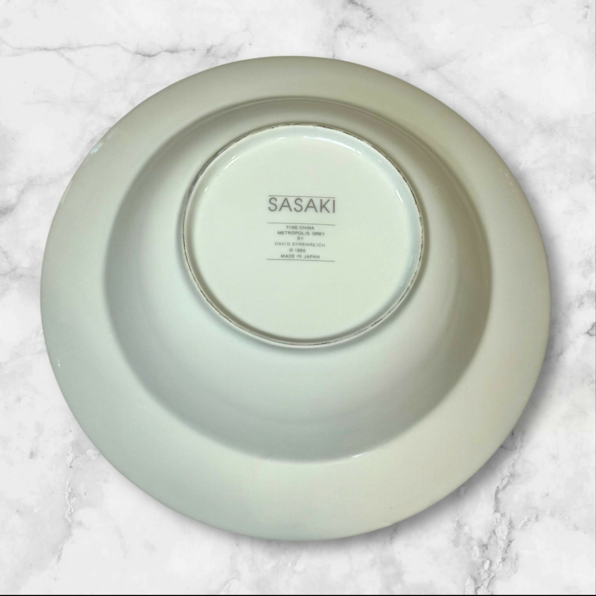 Sasaki Metropolis Grey Round Vegetable Bowl | 10” Serving Bowl | Great Condition
