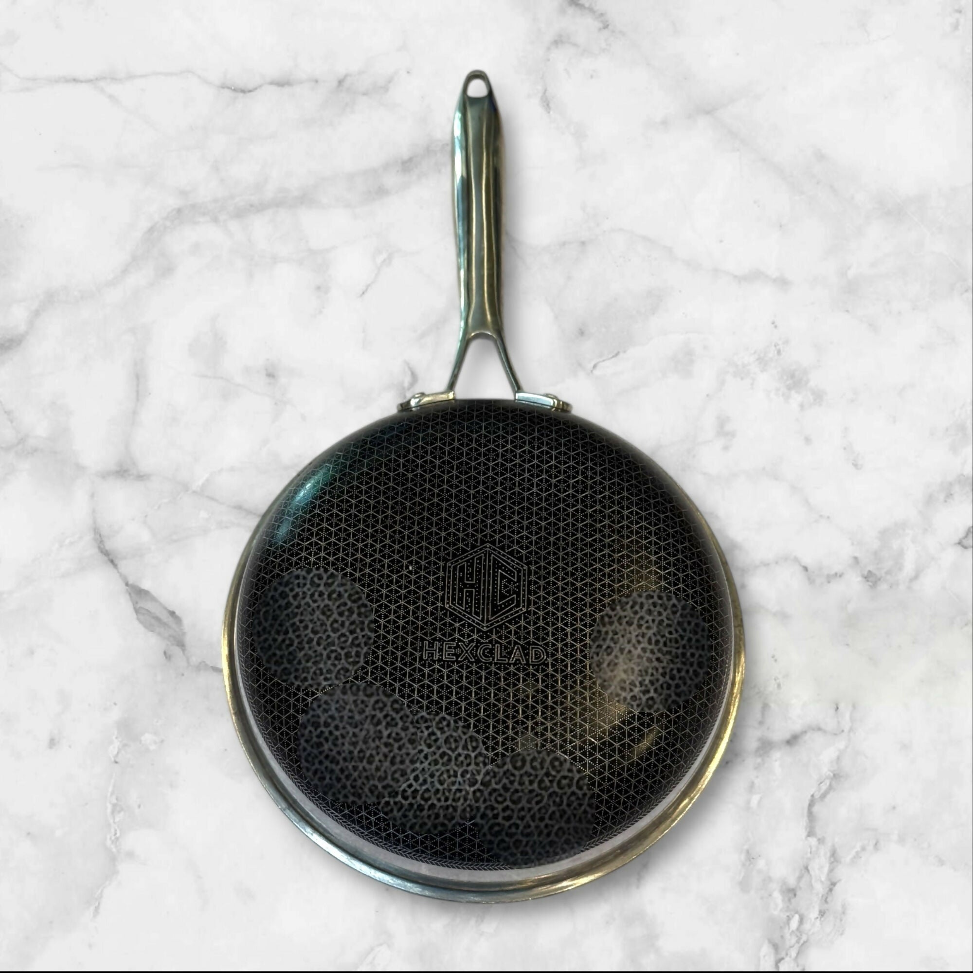 HexClad Hybrid Nonstick Fry Pan | 8.5” Stainless Steel Cookware | Great Condition