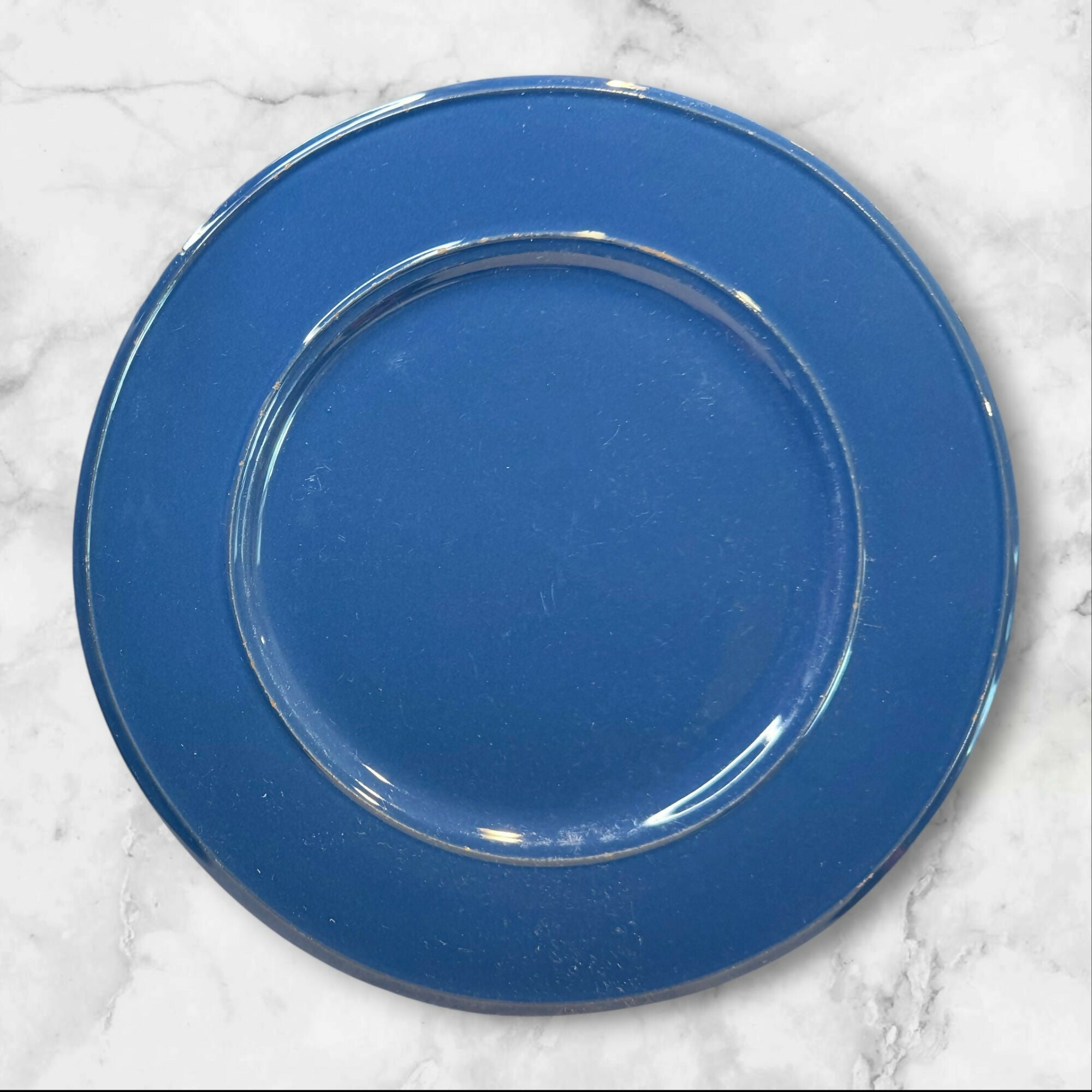 Sur La Table Italian Blue Dinner Plates Set of 4 | Made in Italy | Good Condition