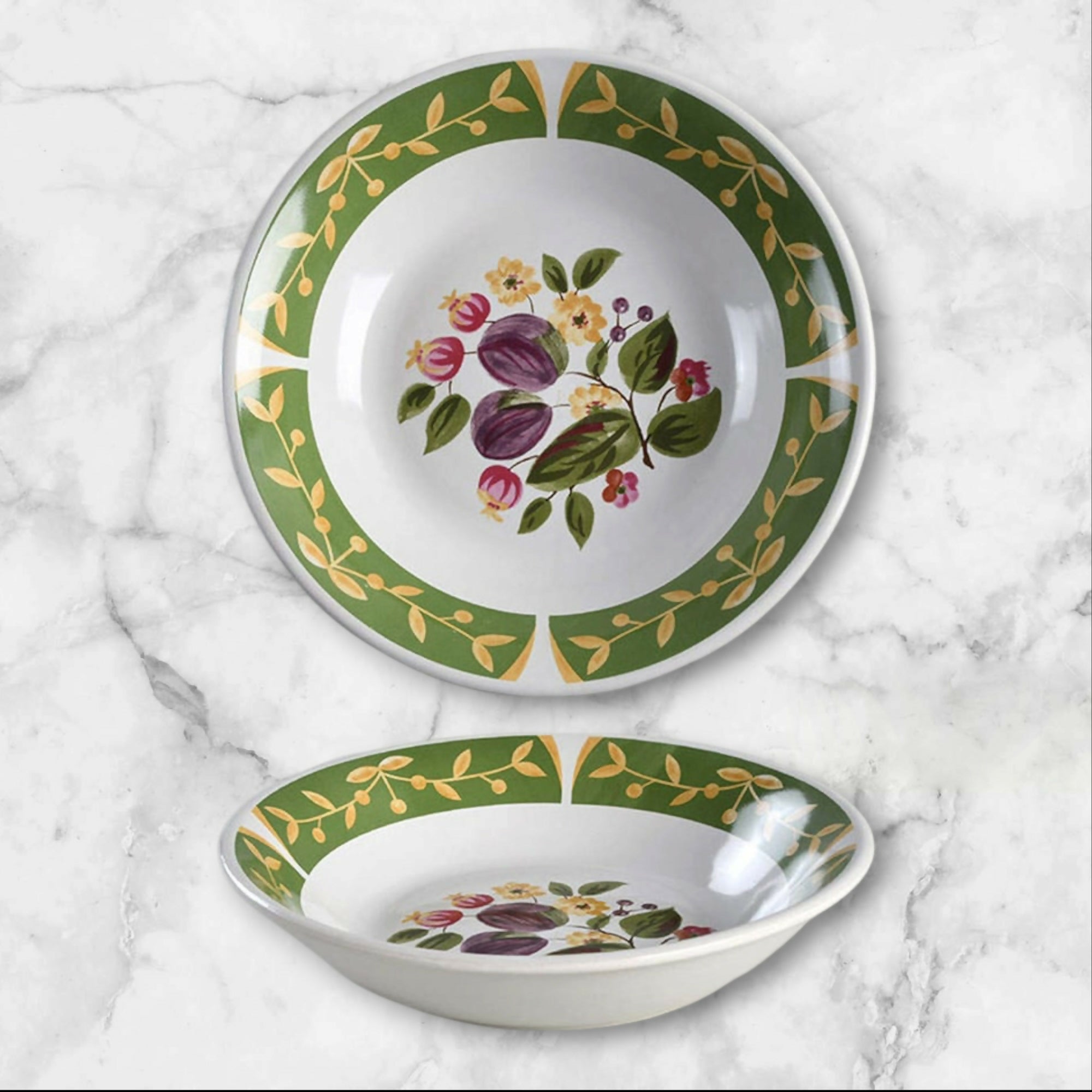 Certified International La Toscana Fruit Soup Cereal Bowls Set of 3 | Great Condition