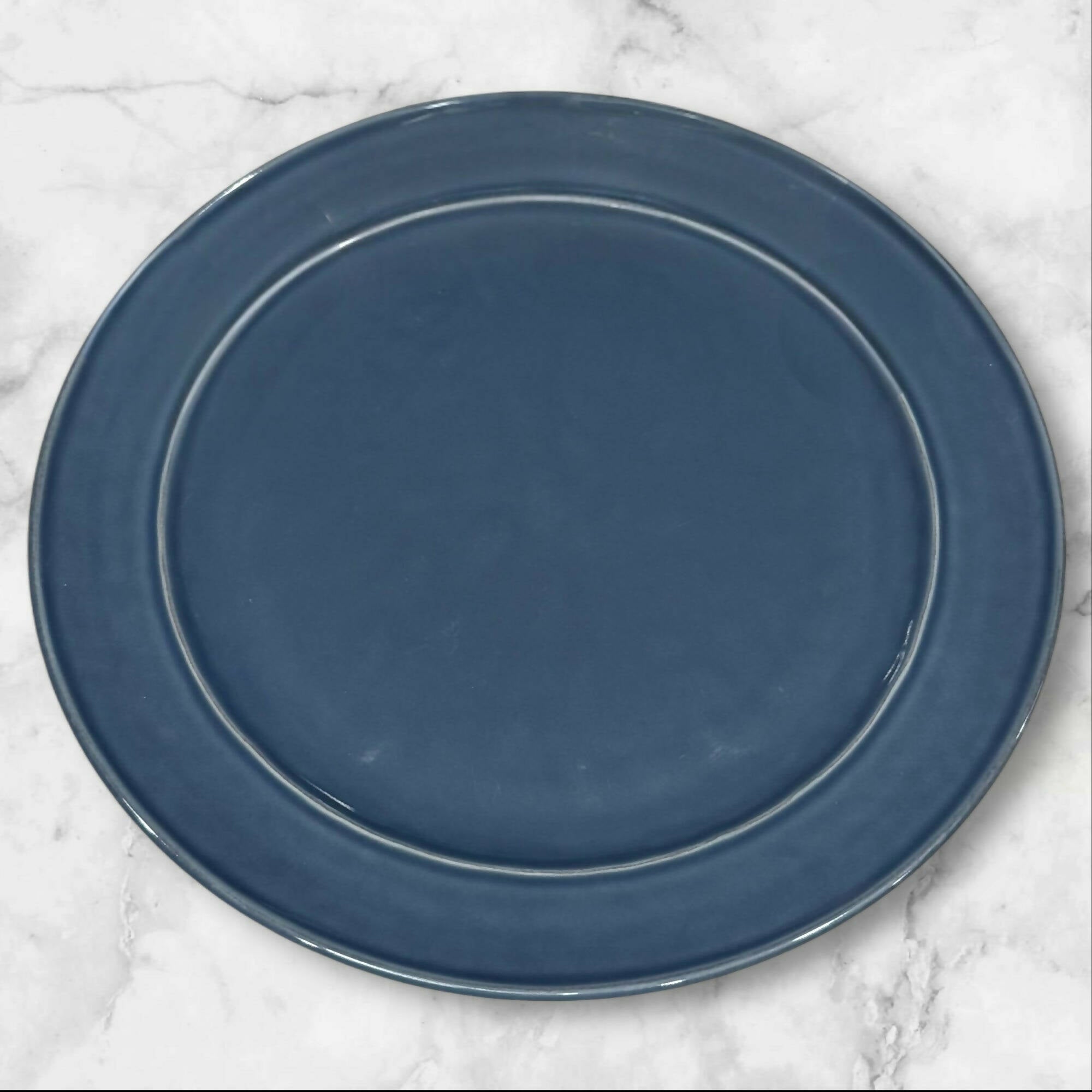 Pottery Barn Cambria Ocean Blue Dinner Plates | Set of 4 | Great Condition